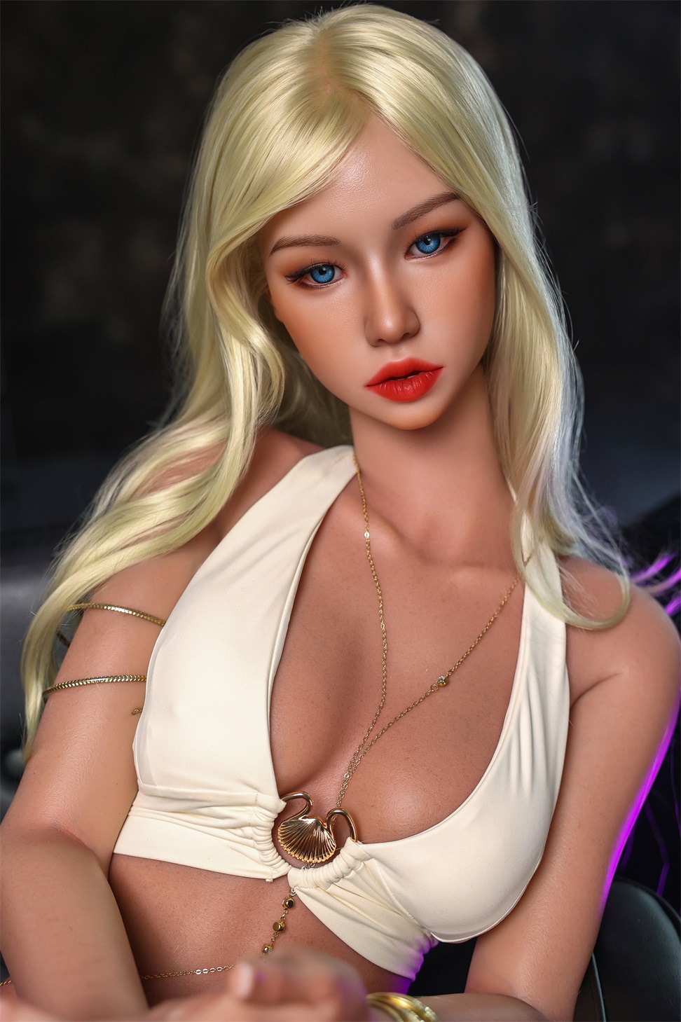 Orange In丨Lena -5ft 5/164cm Movable Jaw Silicone Head Sex Doll