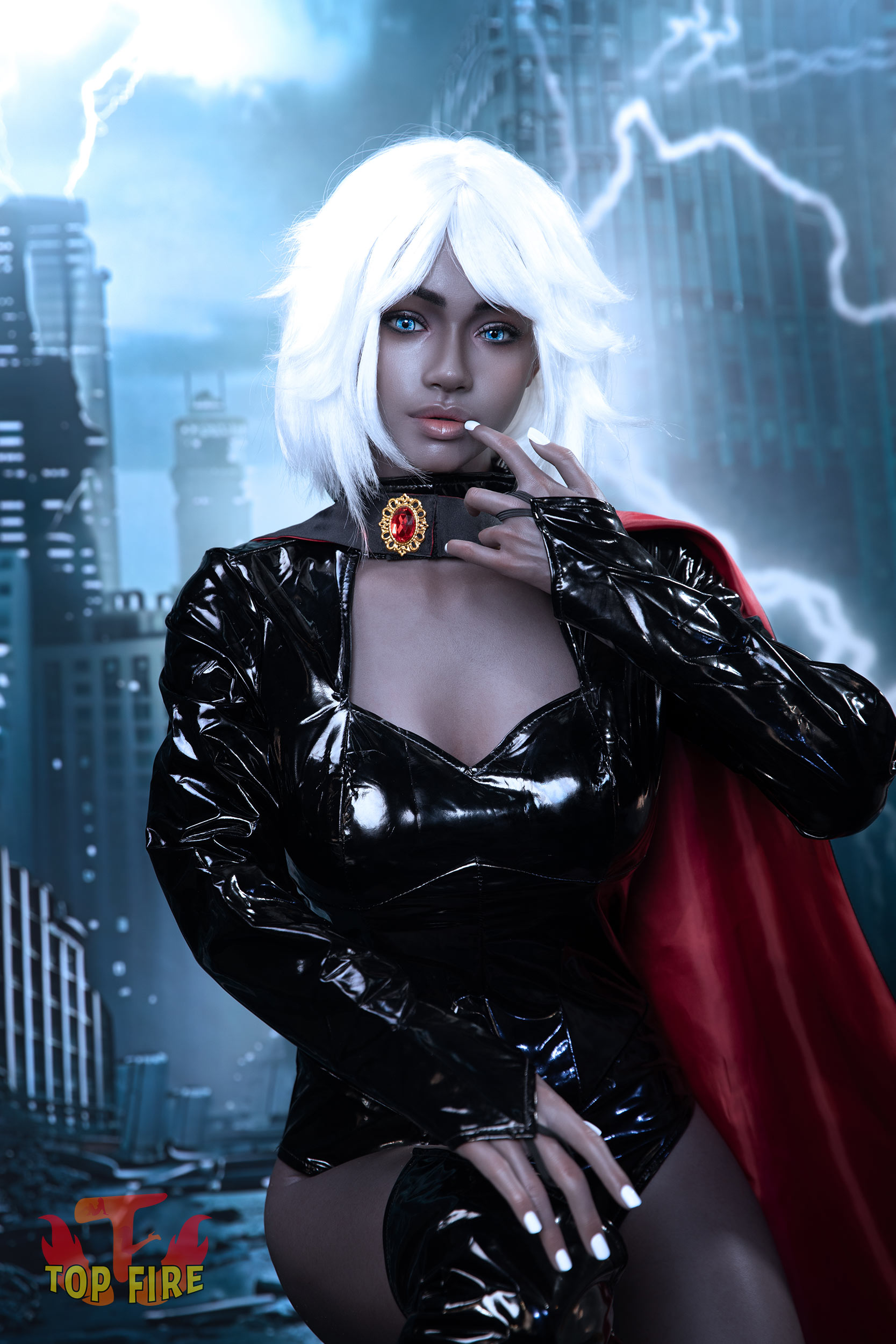 Top Fire | Storm -Ultra Light 5ft 2/158cm Black Silicone Sex Doll, T72