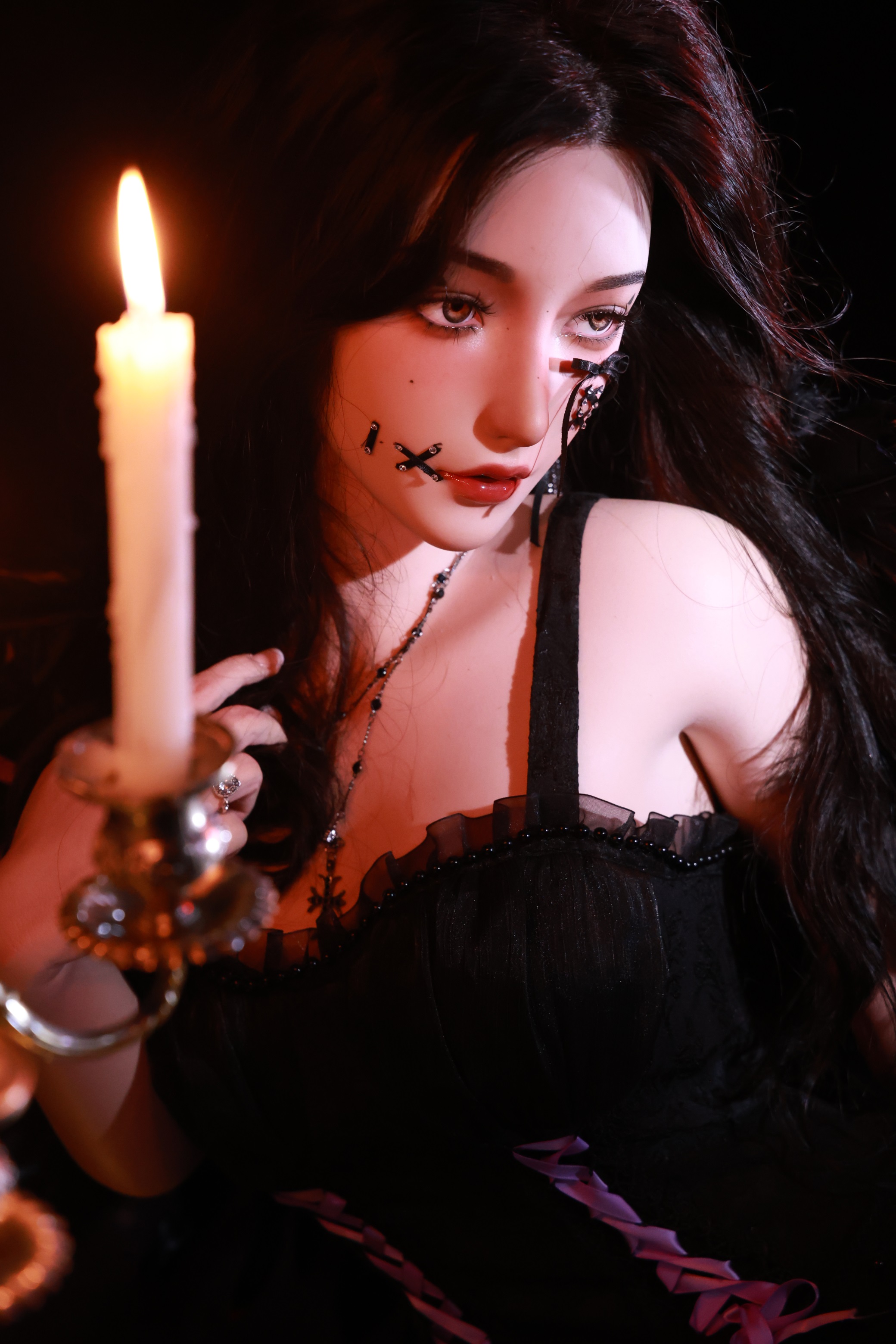 XY Doll丨Angela- 5ft 6/168cm D-cup Halloween Silicone Head Sex Doll