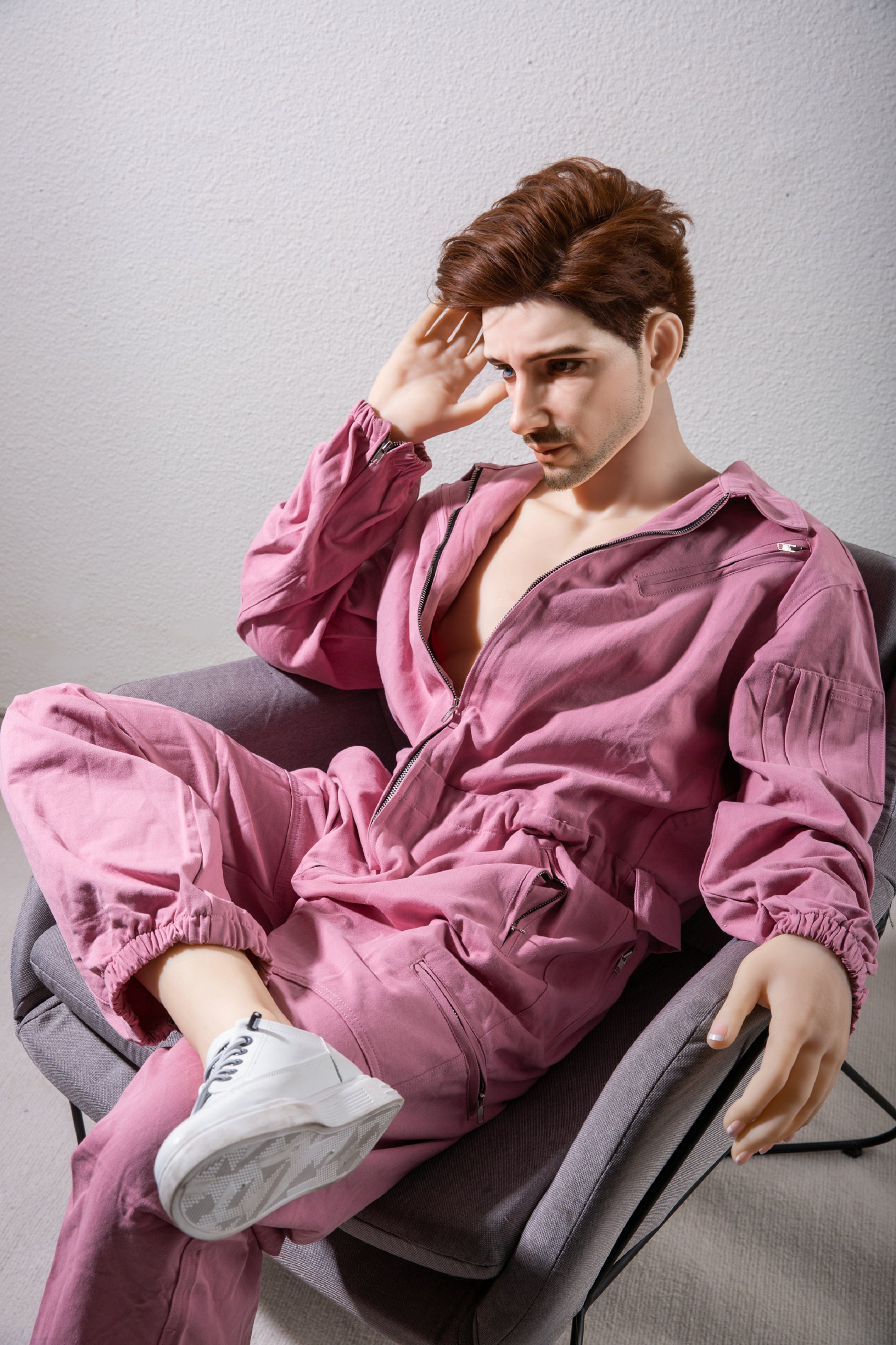 Qita丨 5ft9/175cm Male Silicone Head Sex Doll-Albert