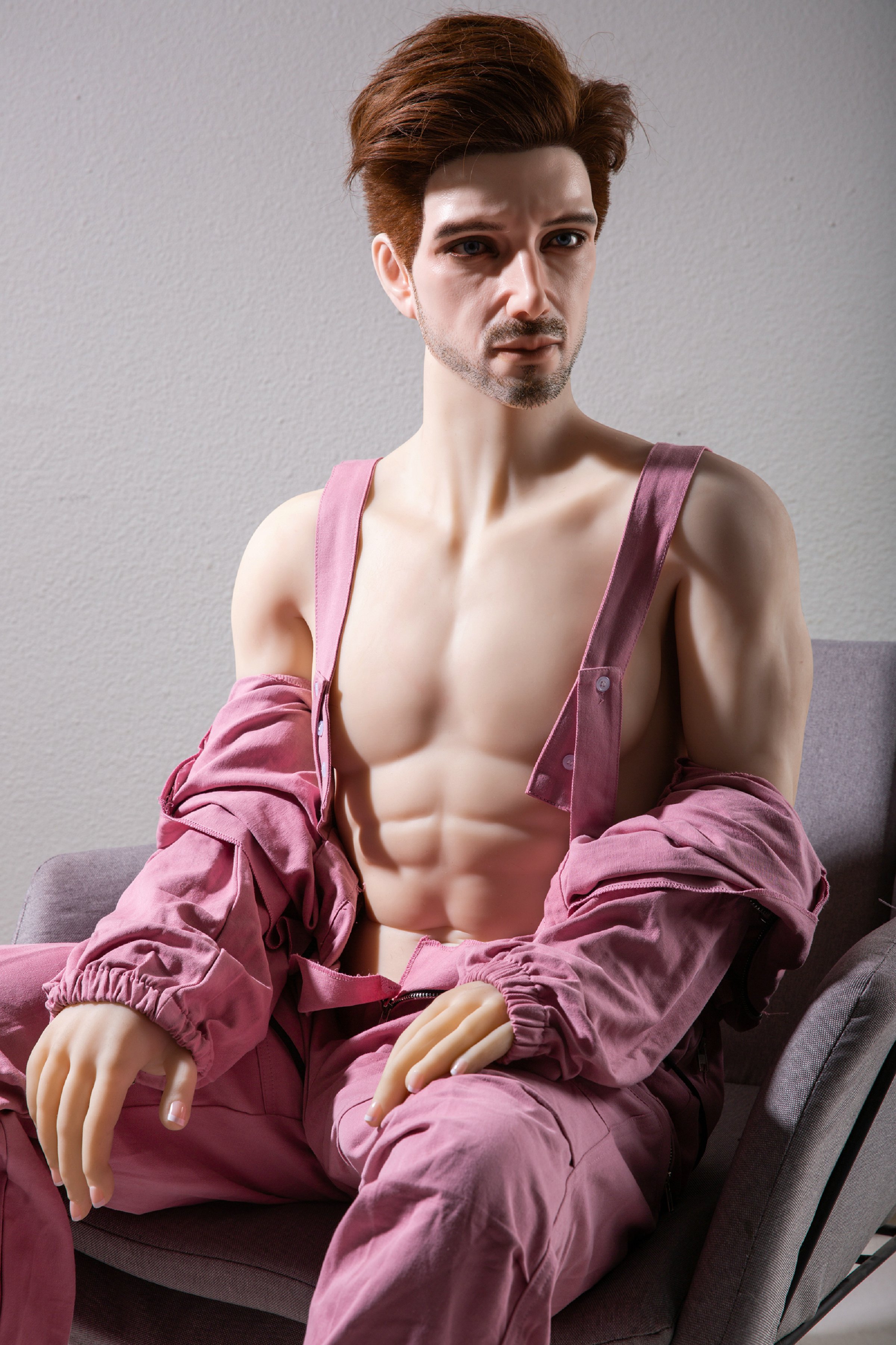 Qita丨 5ft9/175cm Male Silicone Head Sex Doll-Albert