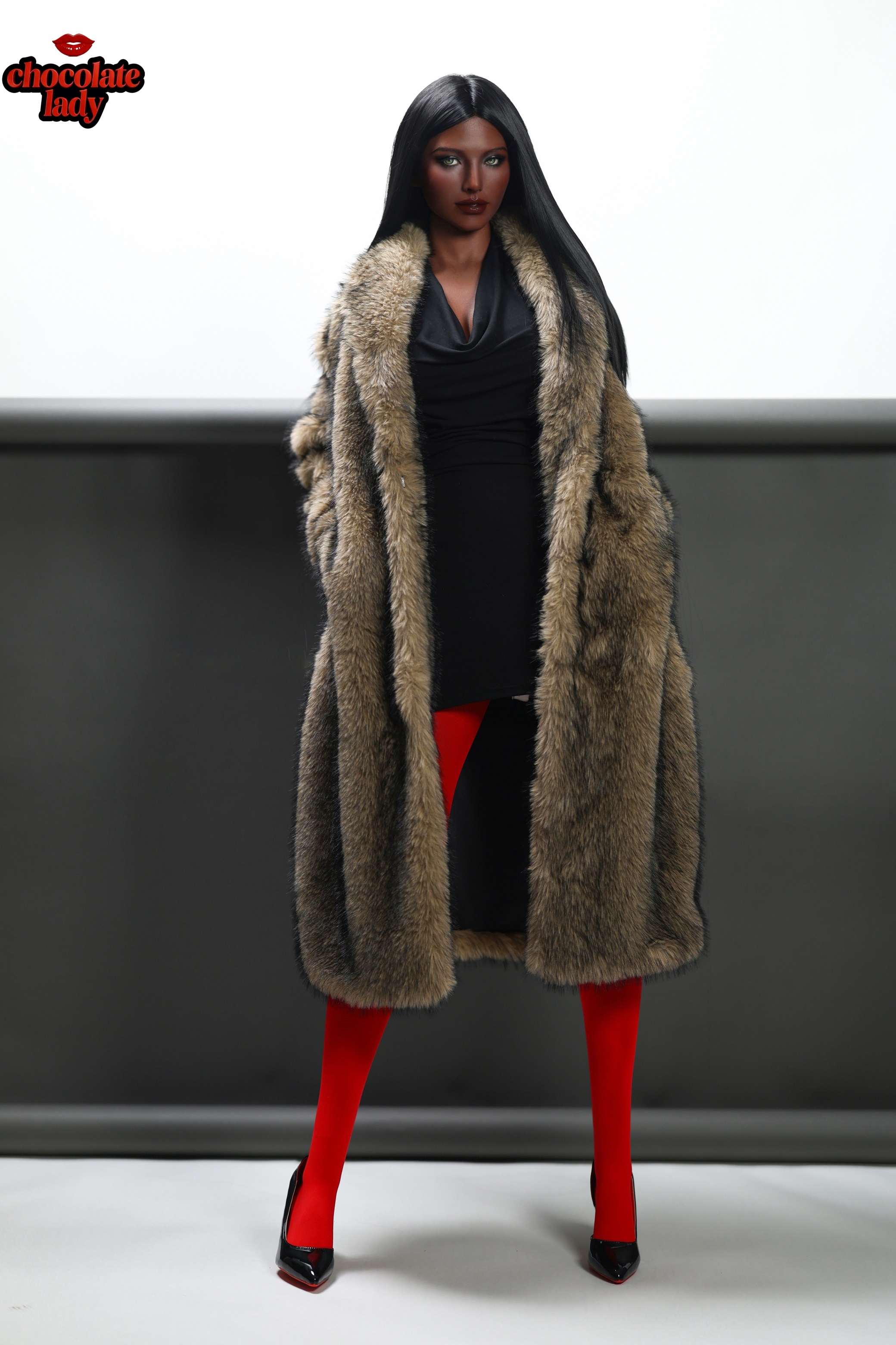 Chocolate Lady | Naomi- 5ft4/166cm E Cup Black/Ebony Silicone Sex Doll