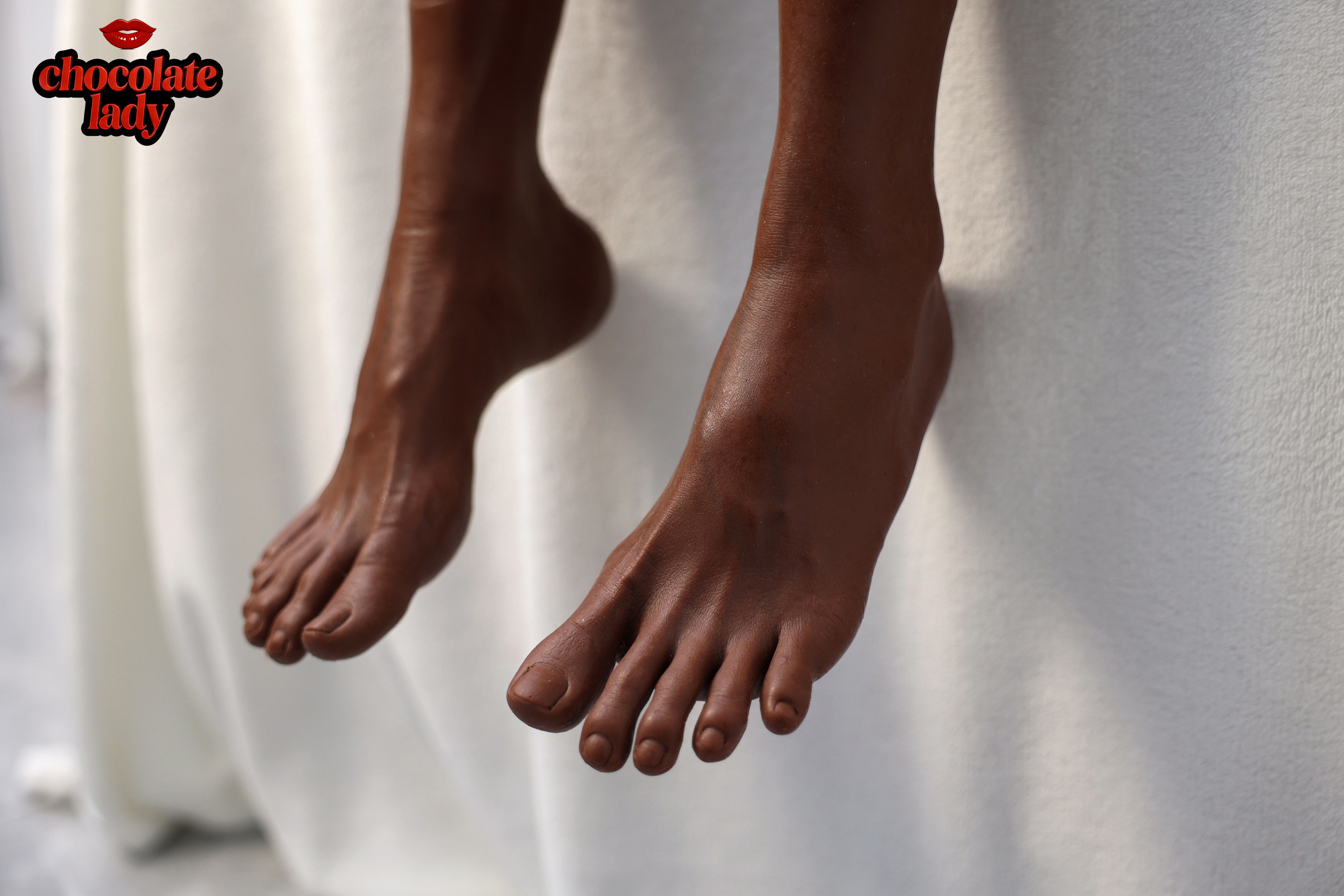 Chocolate Lady | Kelly- 5ft1/156cm AA Cup Black/Ebony Silicone Sex Doll