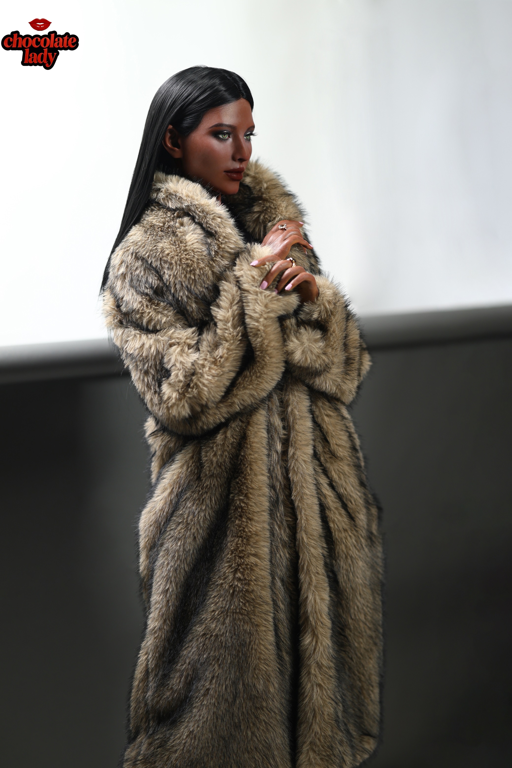 Chocolate Lady | Naomi- 5ft4/166cm E Cup Black/Ebony Silicone Sex Doll