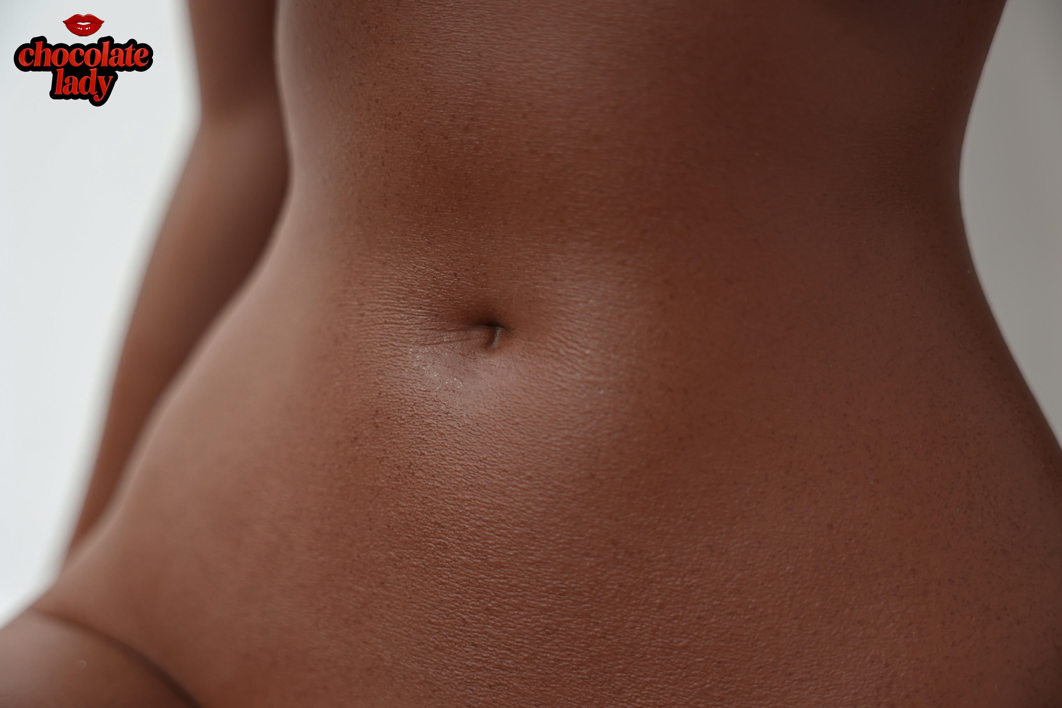 Chocolate Lady | Amy- 5ft2/159cm B Cup Black/Ebony Silicone Sex Doll