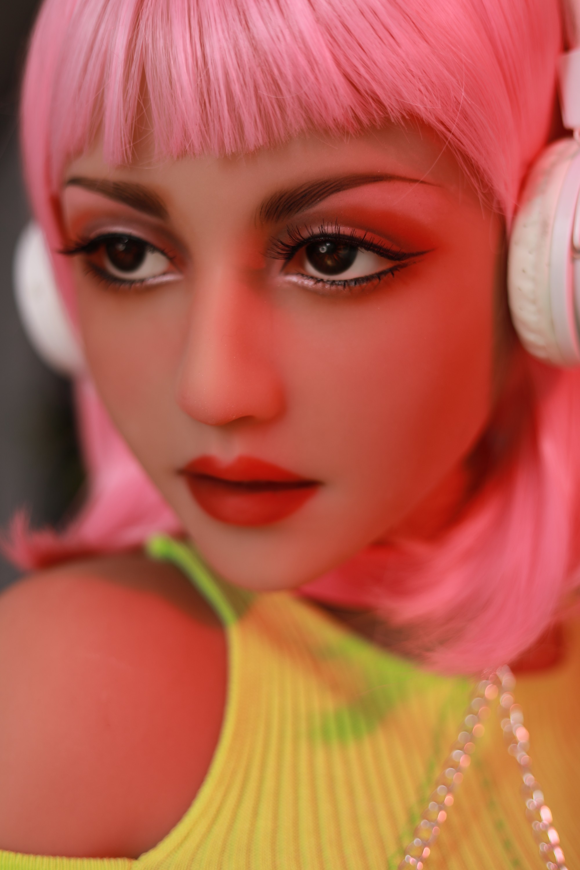 Cosdoll | Ava -5ft 4/163cm Middle Breast TPE Sex Doll With Pink Hair (In Stock US)