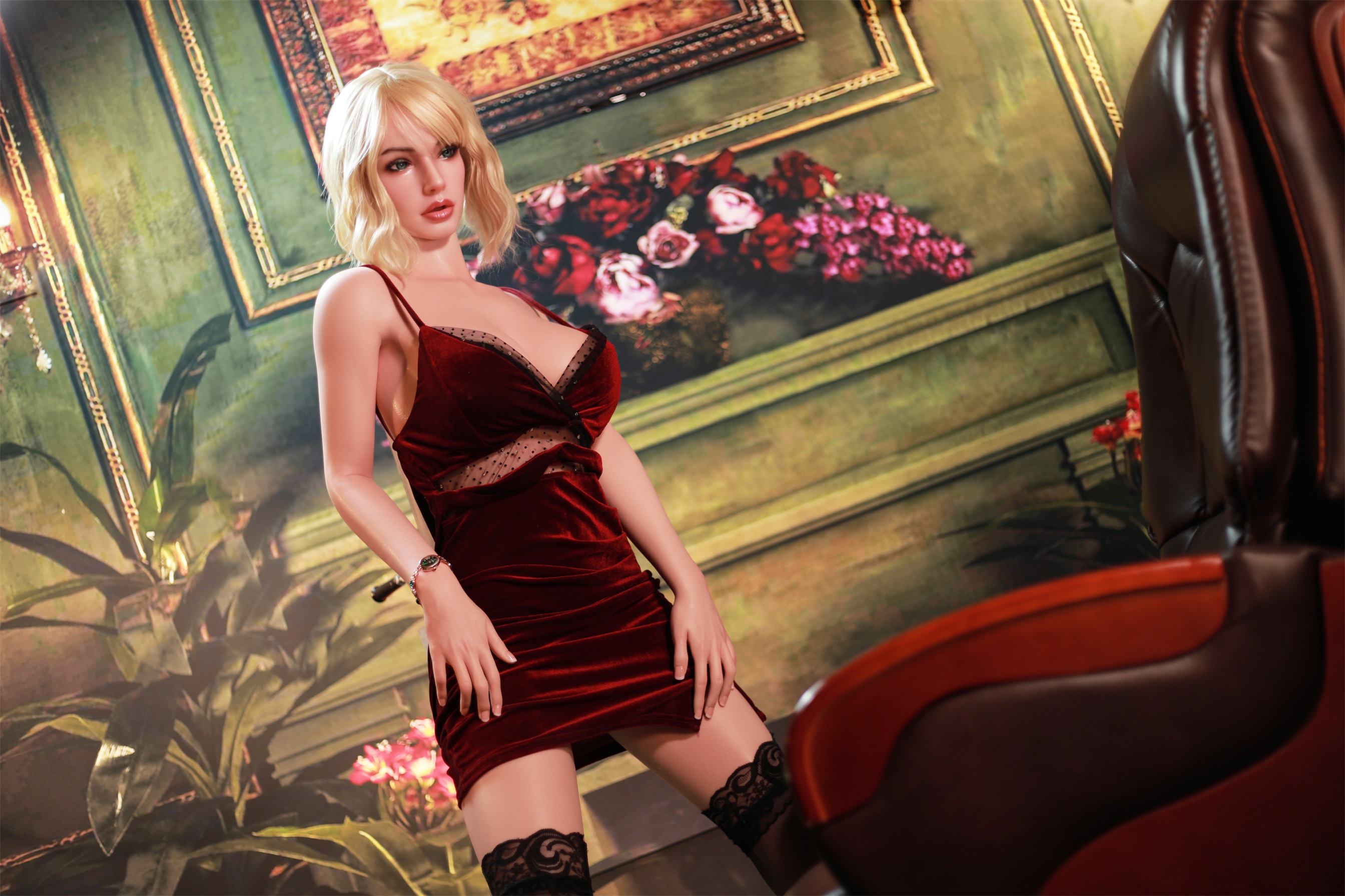 Top Fire | Jasmine - Ultra Light 5ft 2/158cm Silicone Sex Doll, Head T47