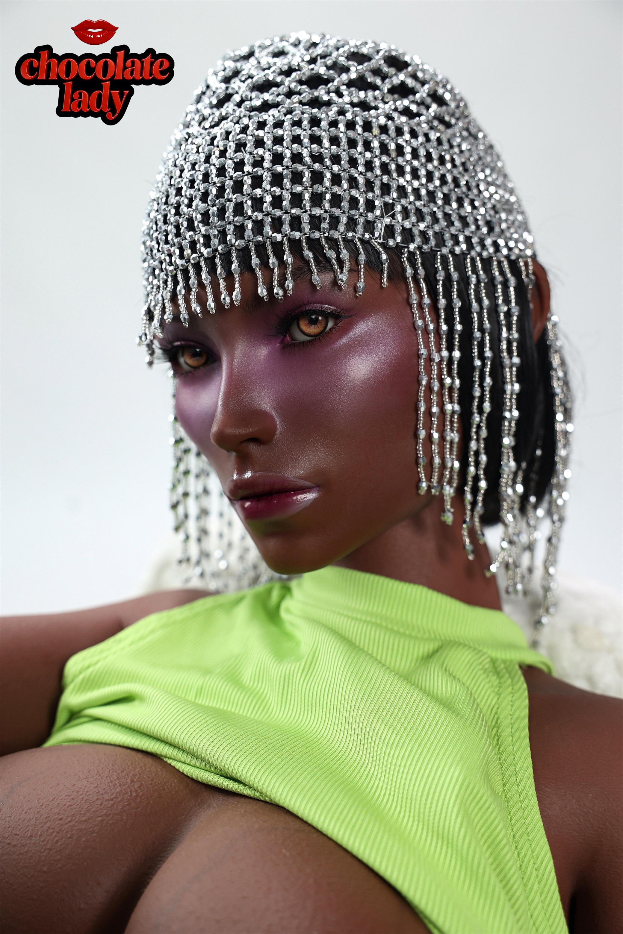 Chocolate Lady | Nova- 4ft7/145cm D Cup Black/Ebony Silicone Sex Doll