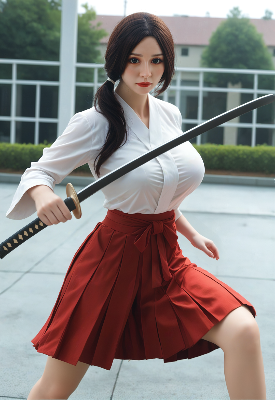 AIBEI | Ina - 4ft12 (153cm) Chubby Silicone Head+TPE Body Sex Doll