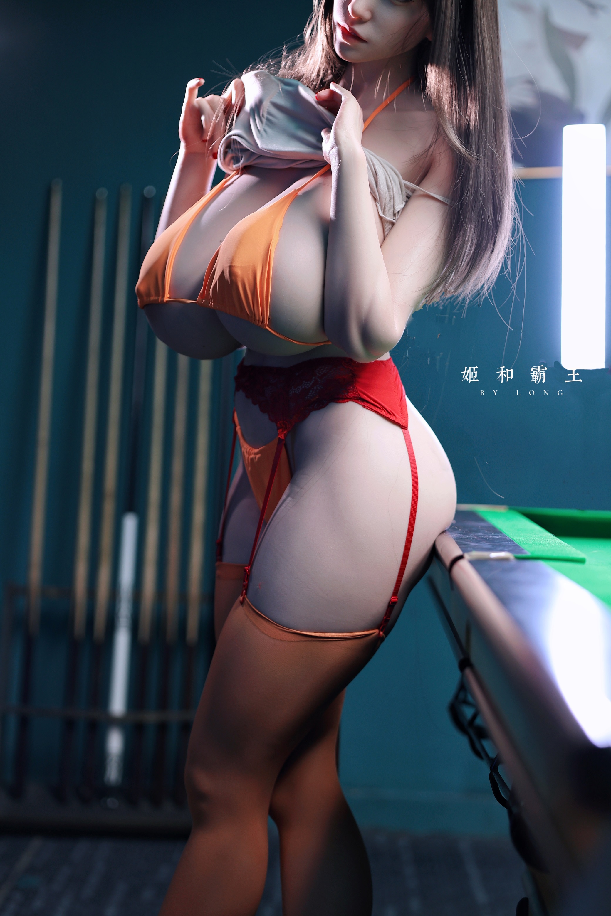 Hime King丨Flower Hime at the Pool Table - 5ft7/172 U-Cup Large breasted silicone sex doll