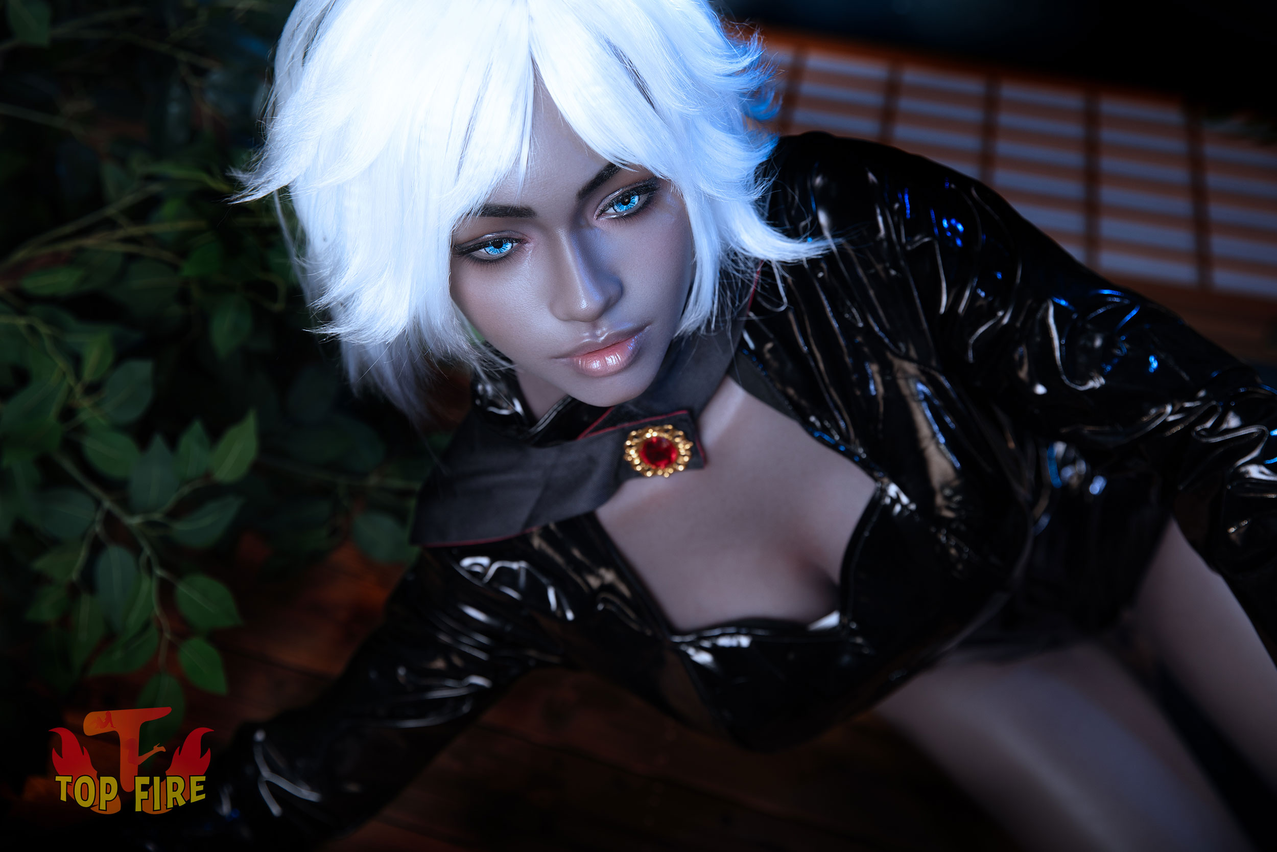 Top Fire | Storm -Ultra Light 5ft 2/158cm Black Silicone Sex Doll, T72