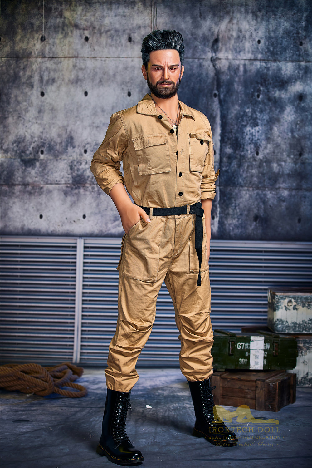 IronTech Male Doll 175cm. (5'9") Silicone Head #M2-First Love Doll