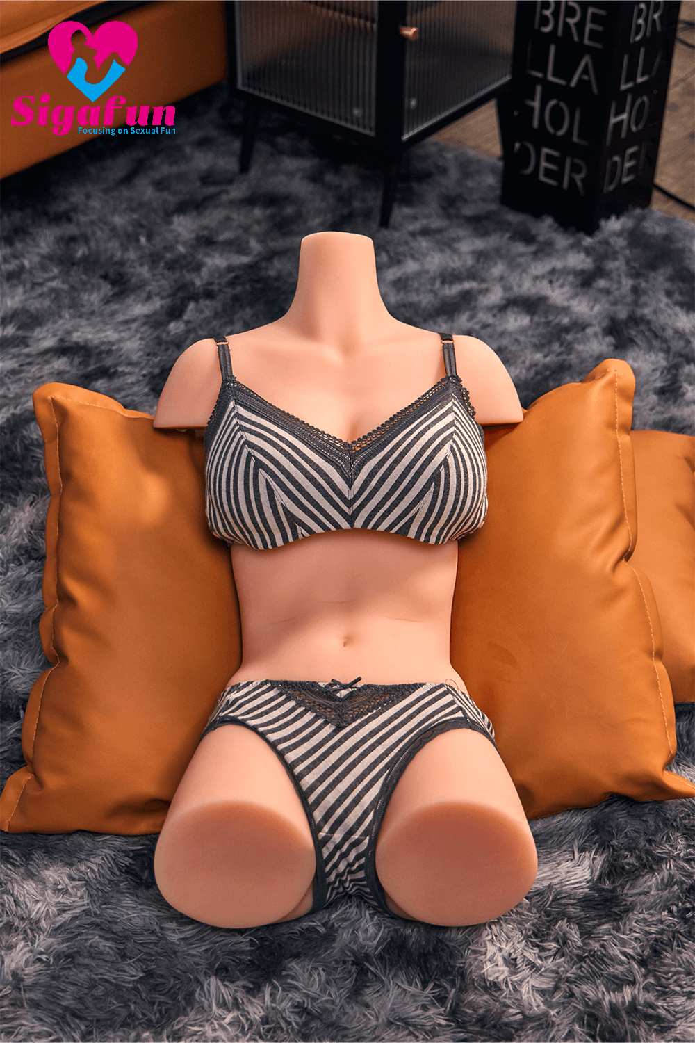 Sigafun丨 44LB Big breast silicone Torso Sex Doll -Akiko