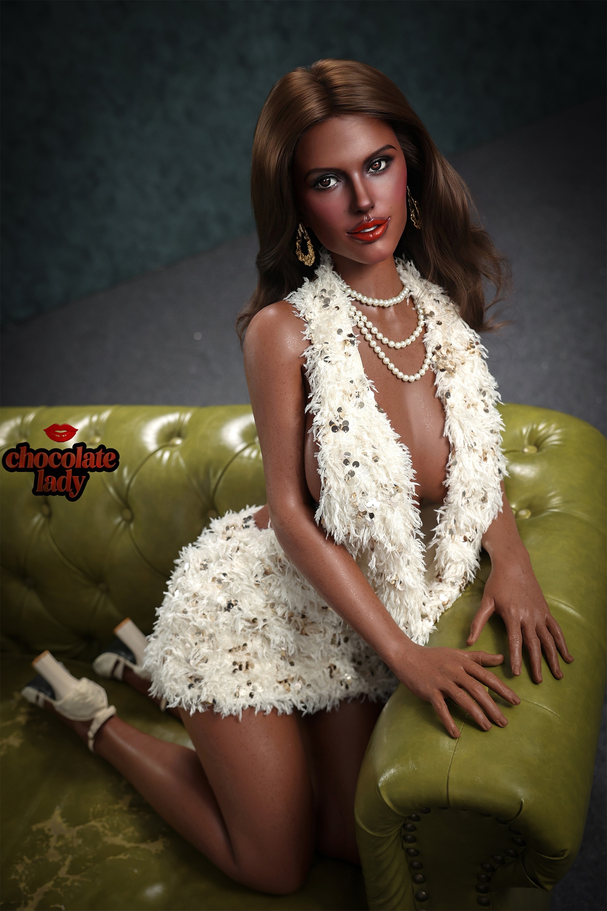 Chocolate Lady | Jade - 5ft 3/163cm D Cup Black/Ebony Silicone Sex Doll