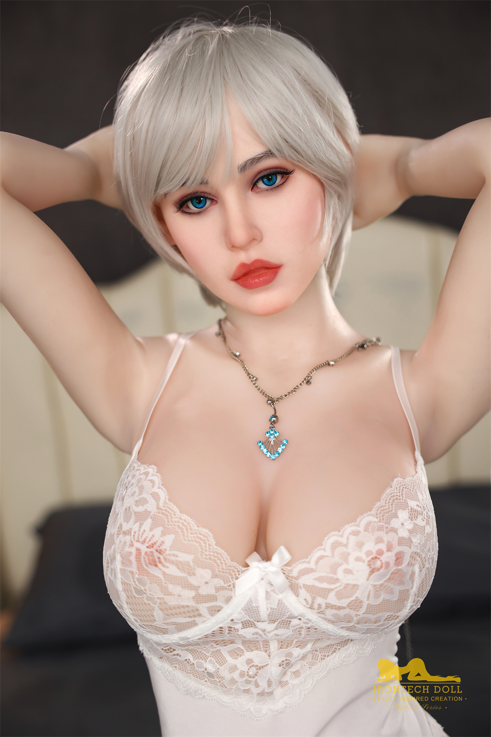 Irontech | Angelia-159cm/5ft3 G-cup Silicone Head Sex Doll