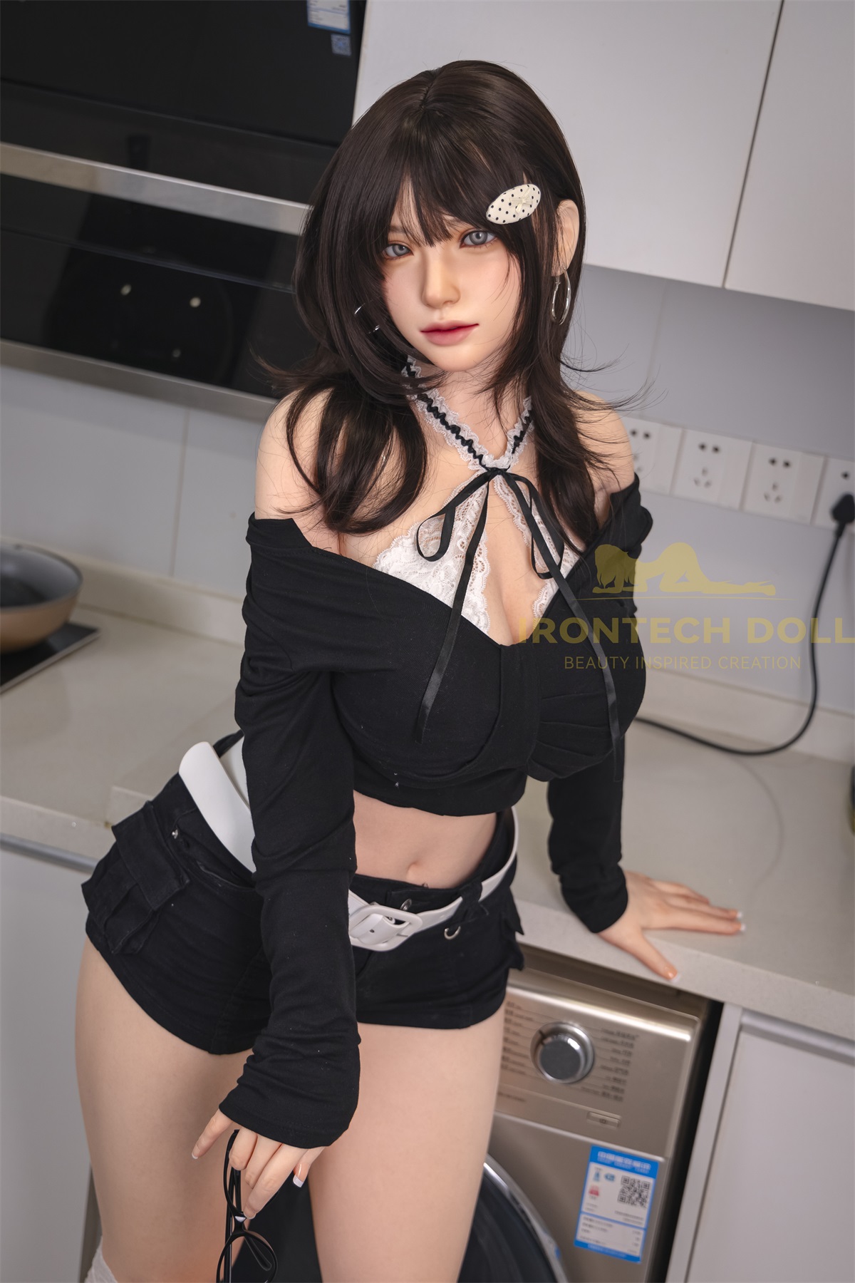 Irontech | Kitty -5ft 4/165cm Academy Flirty Silicone Sex Doll, ROS MAX Head S32
