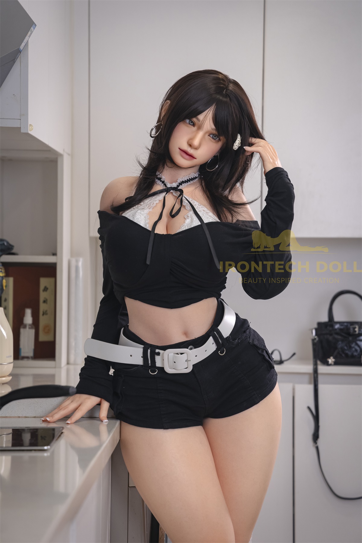Irontech | Kitty -5ft 4/165cm Academy Flirty Silicone Sex Doll, ROS MAX Head S32