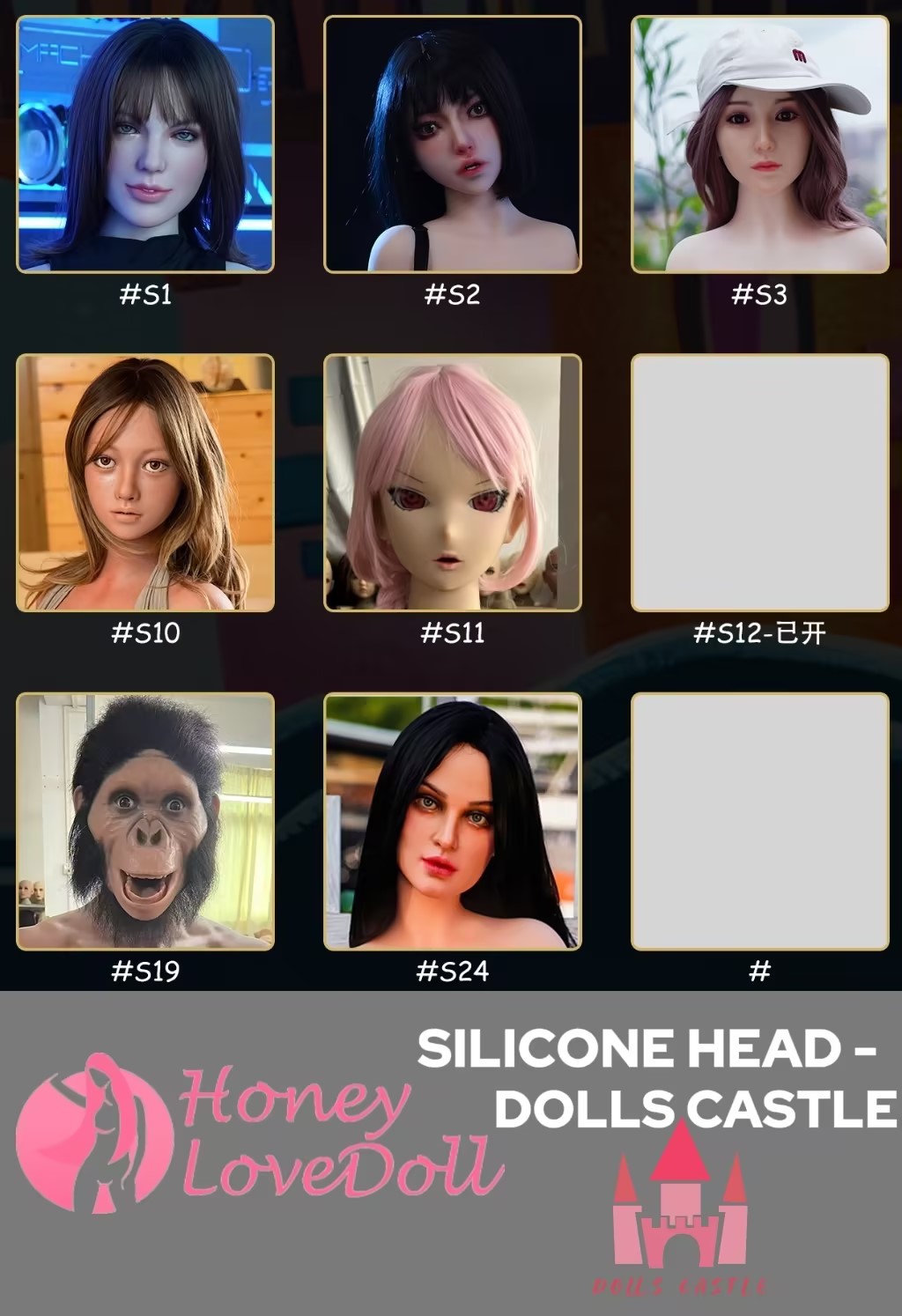 Dolls Castle丨Silicone Head (Extra Doll Heads)