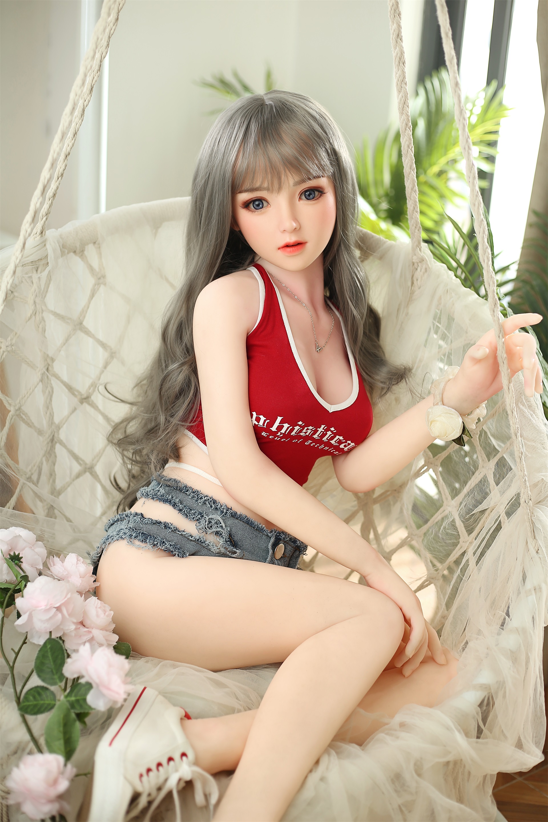 MESE Doll丨145cm(4ft 8) Small Breast Silicone Head Sex Doll - Bella