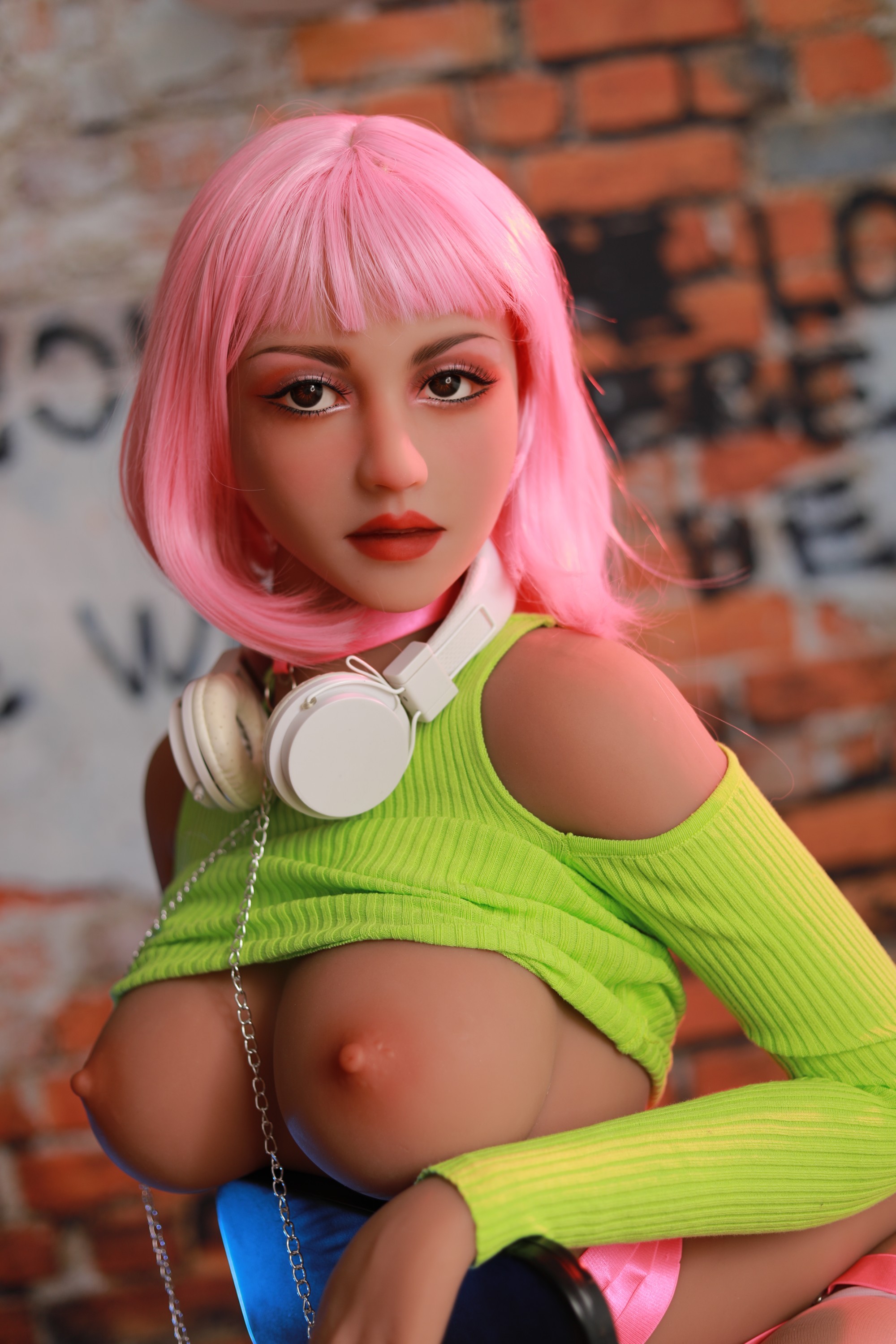 Cosdoll | Ava -5ft 4/163cm Middle Breast TPE Sex Doll With Pink Hair (In Stock US)