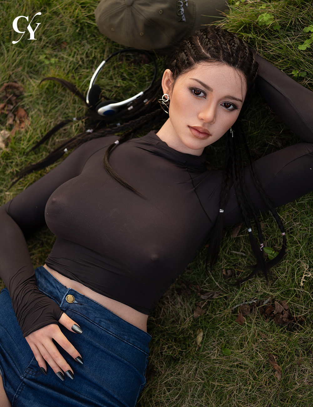 TOP-CY Doll丨170cm (5ft7) D-Cup Silicone Head Sex Doll - Amber