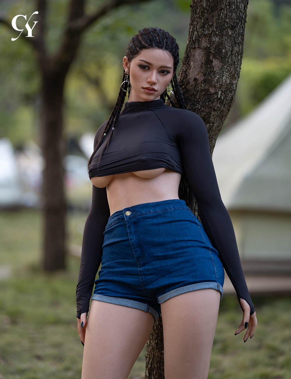 TOP-CY Doll丨170cm (5ft7) D-Cup Silicone Head Sex Doll - Amber