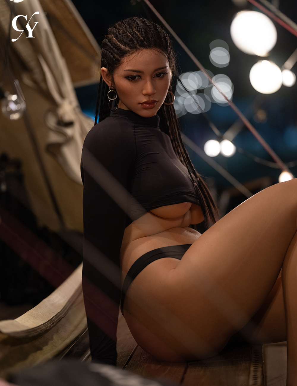 TOP-CY Doll丨170cm (5ft7) D-Cup Silicone Head Sex Doll - Amber