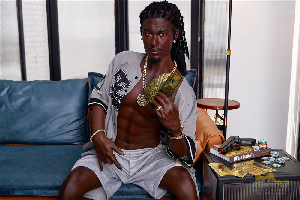 Irontech | Bill Ebony - 5ft7 (170cm) Silicone Male Sex Doll