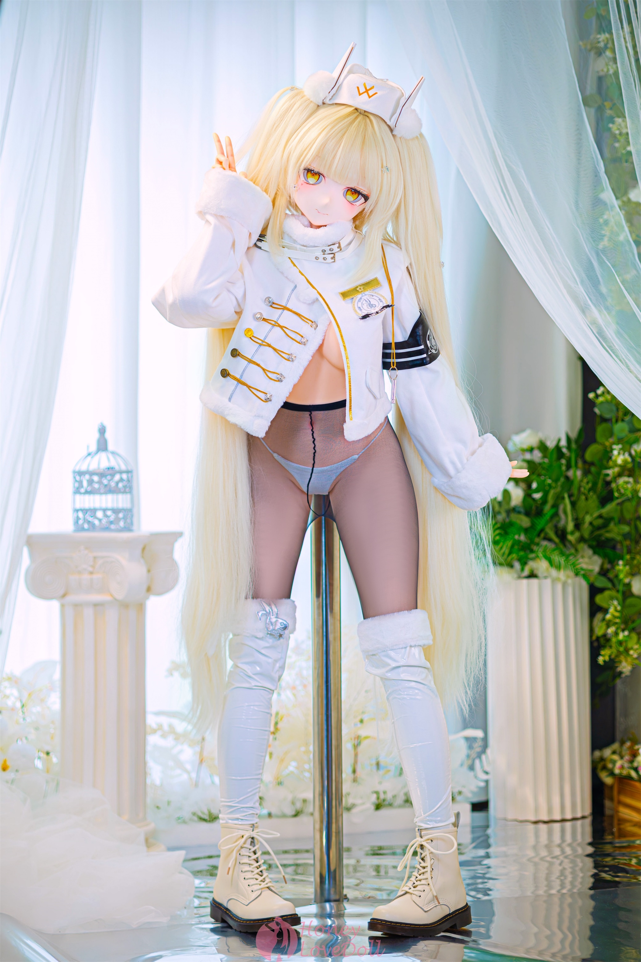 WM | Blanc- 5ft 1/157cm Victory Goddess Silicone Anime Sex Doll
