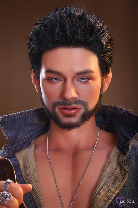MD Doll | Max -5ft 9/181cm Bearded Male Silicone Sex Doll, Head D2