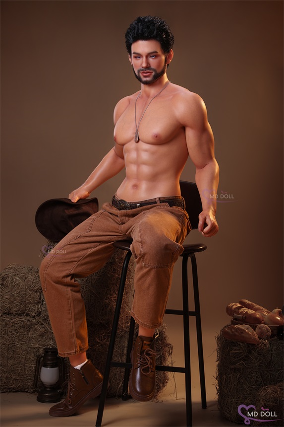 MD Doll | Max -5ft 9/181cm Bearded Male Silicone Sex Doll, Head D2