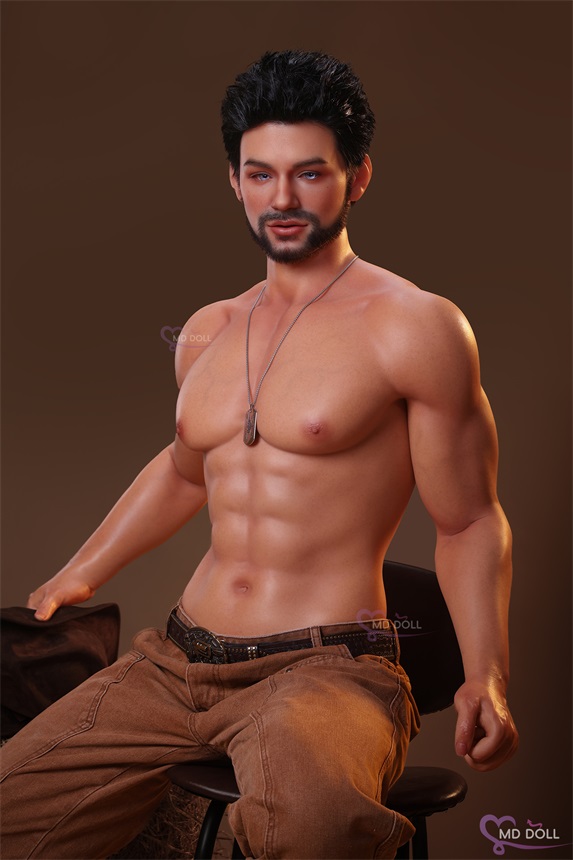 MD Doll | Max -5ft 9/181cm Bearded Male Silicone Sex Doll, Head D2