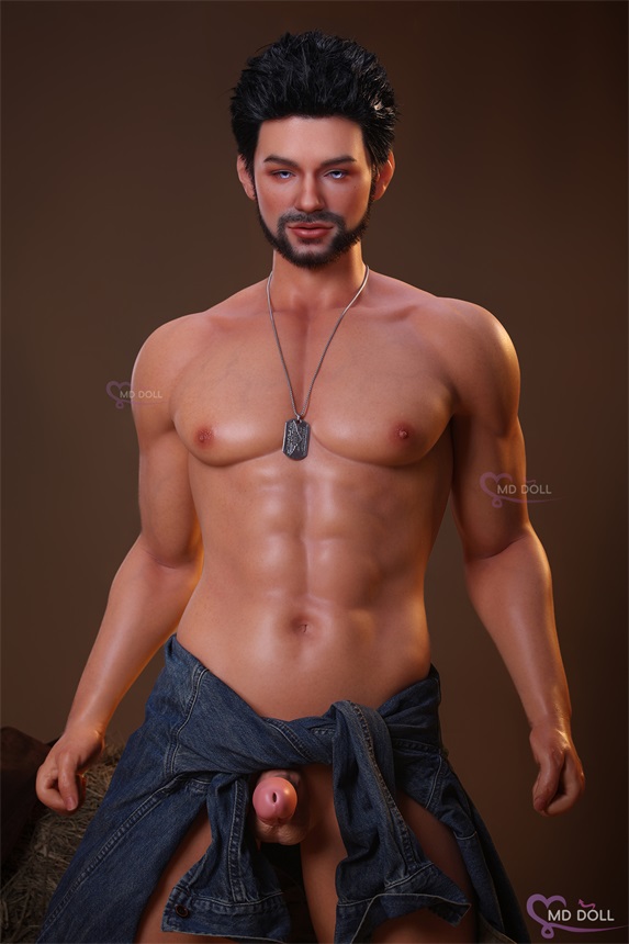 MD Doll | Max -5ft 9/181cm Bearded Male Silicone Sex Doll, Head D2