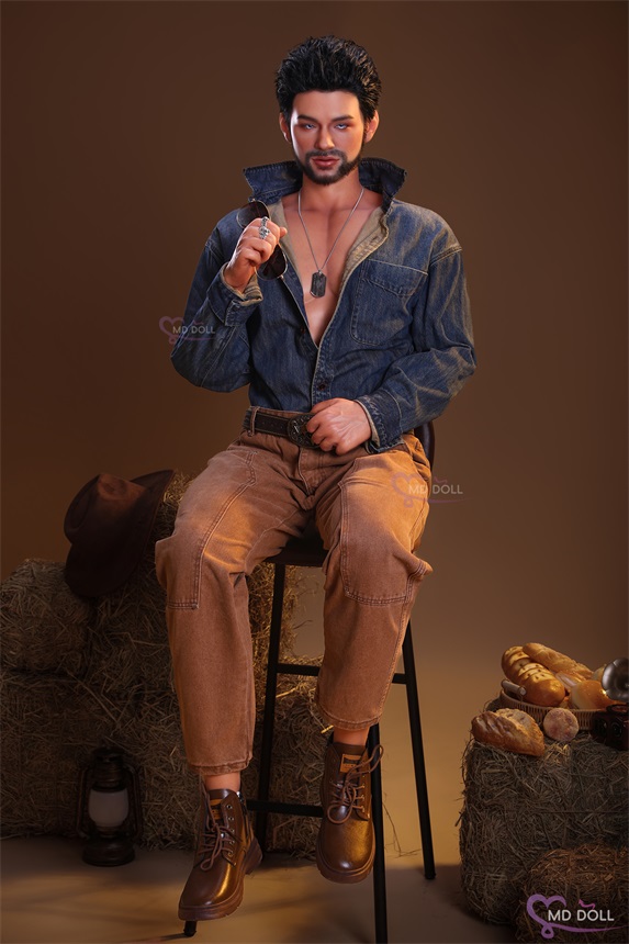 MD Doll | Max -5ft 9/181cm Bearded Male Silicone Sex Doll, Head D2