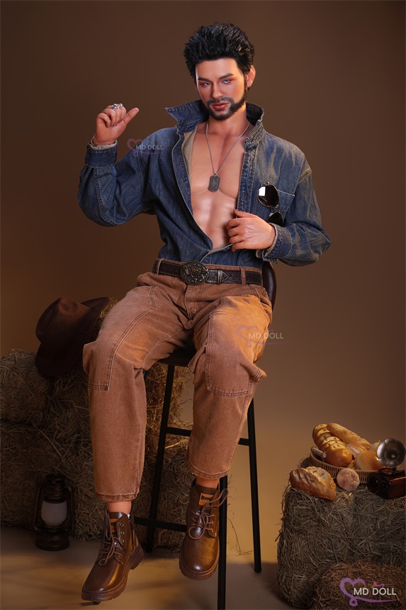 MD Doll | Max -5ft 9/181cm Bearded Male Silicone Sex Doll, Head D2