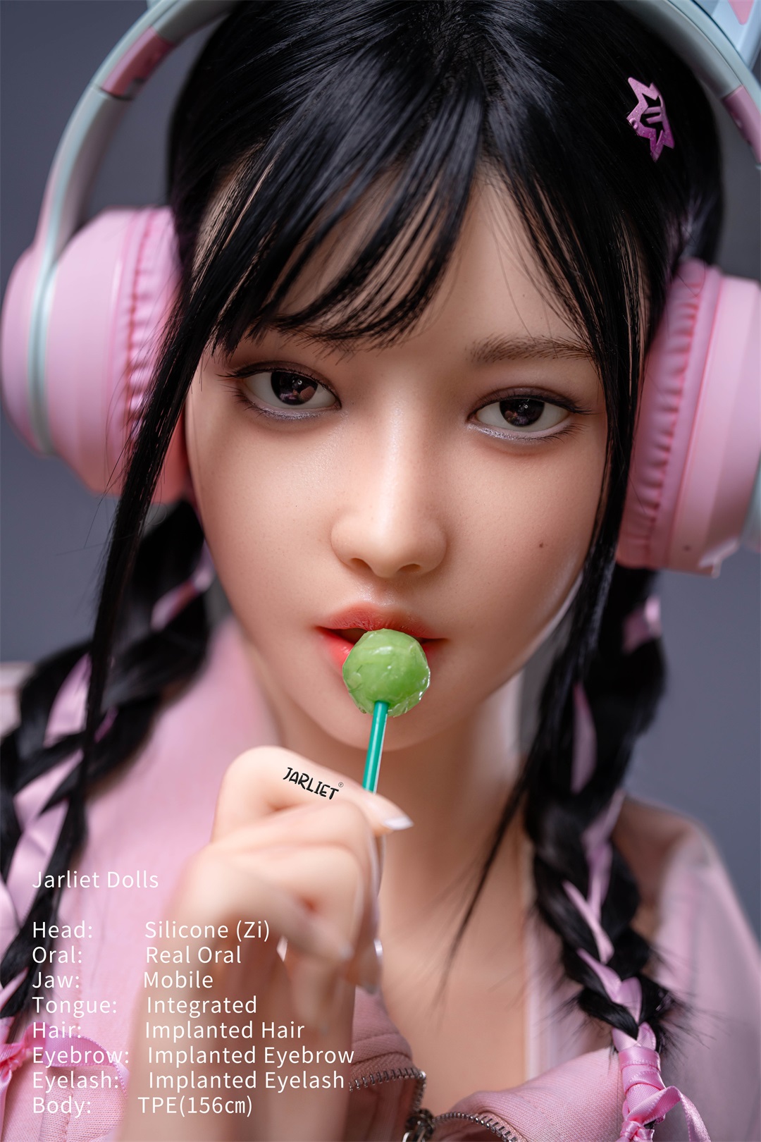 Jarliet | Zi- 5ft 1 /156cm Movable Jaw Silicone Head Sex Doll