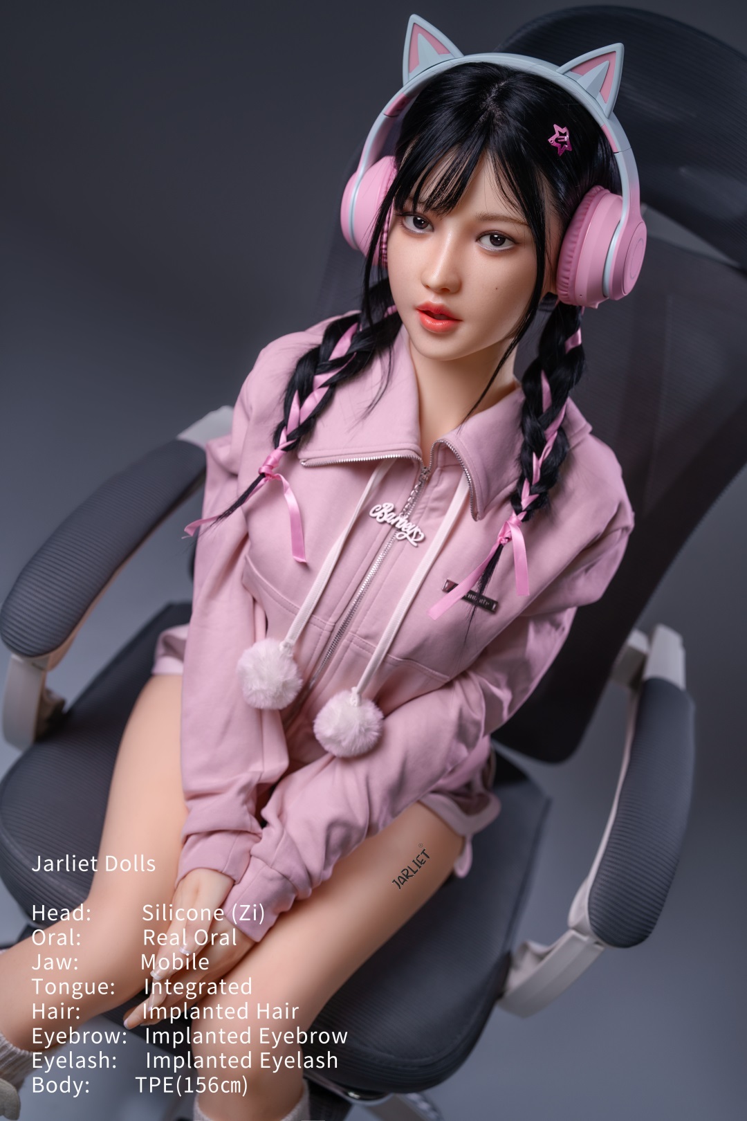 Jarliet | Zi- 5ft 1 /156cm Movable Jaw Silicone Head Sex Doll