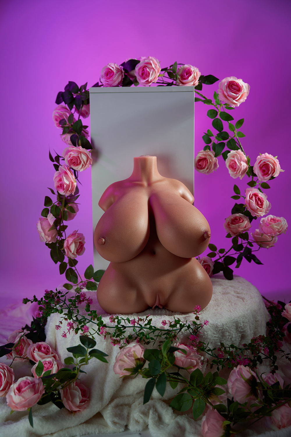 SY Doll | 1ft 6/48cm 31LB Half Body Silicone Sex Torso, Movable Jaw Head #M27