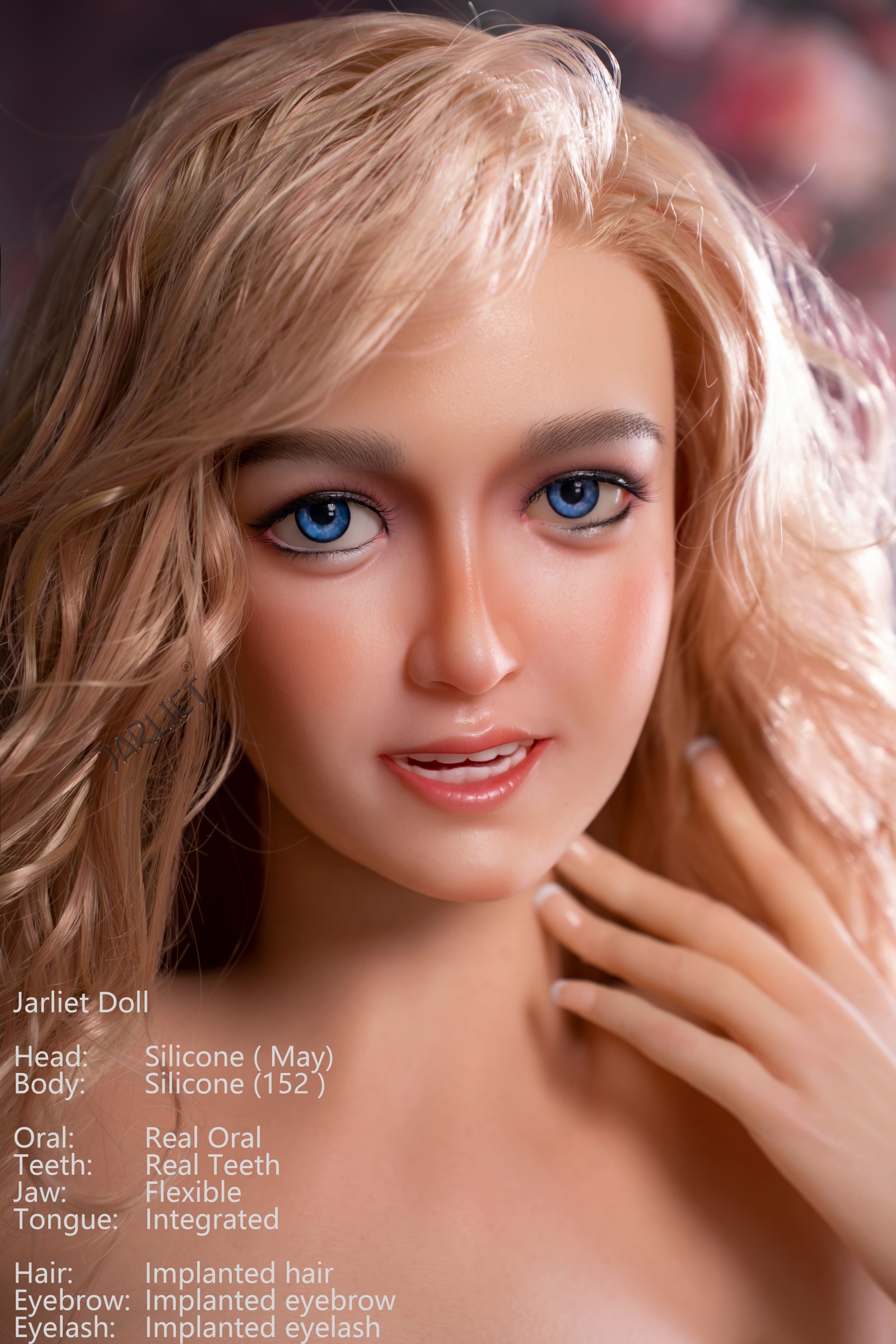 Jarliet | May -5ft /152cm F-Cup ROS Head Silicone Sex Doll