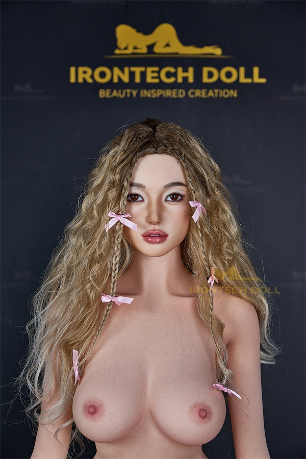 Irontech | Miku -5ft /153cm Sweetie Pink Lady Silicone Sex Doll, Head ROS MAX S14