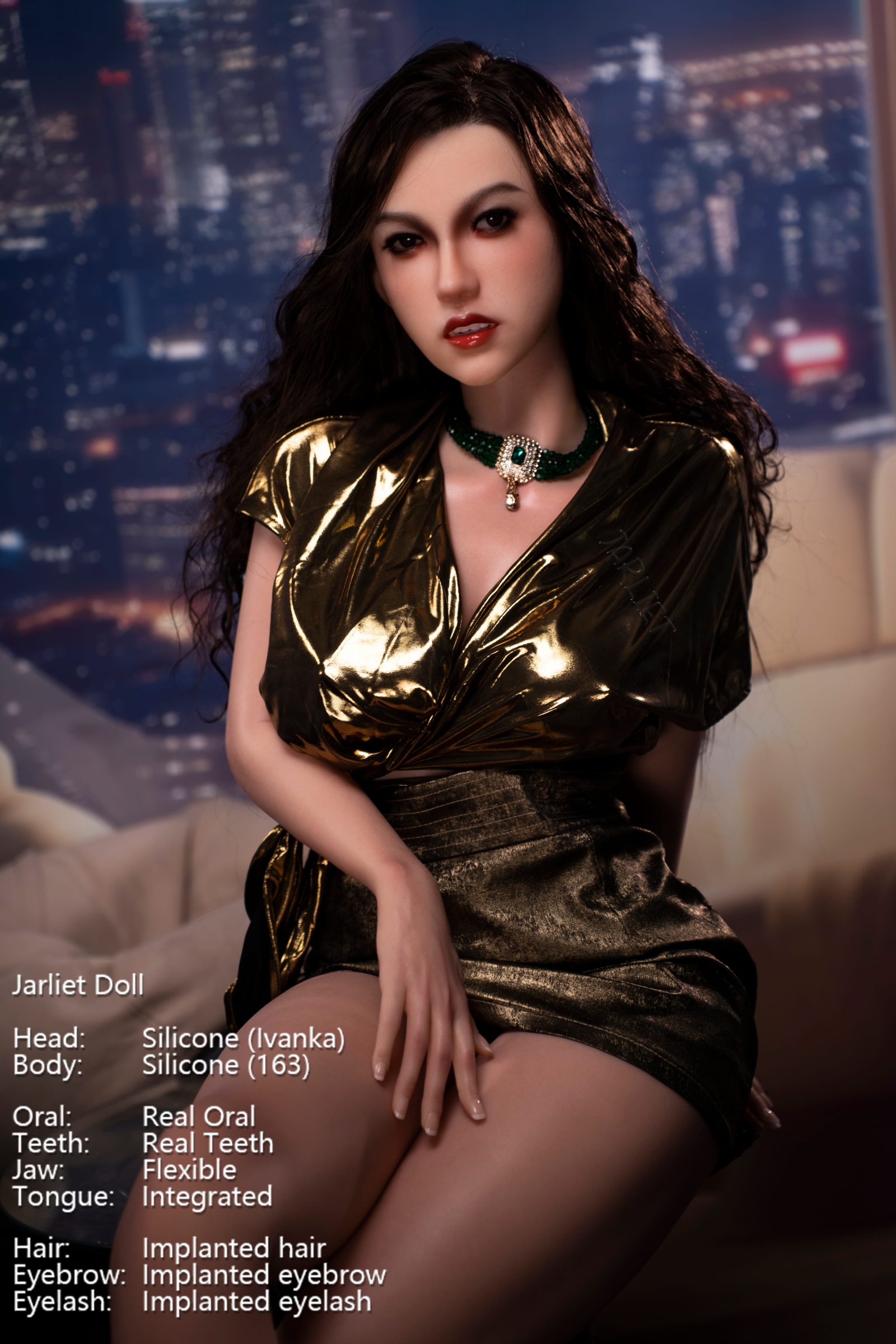 Jarliet | Ivanka -5ft 3/163cm Fair ROS Head Full Silicone Sex Doll