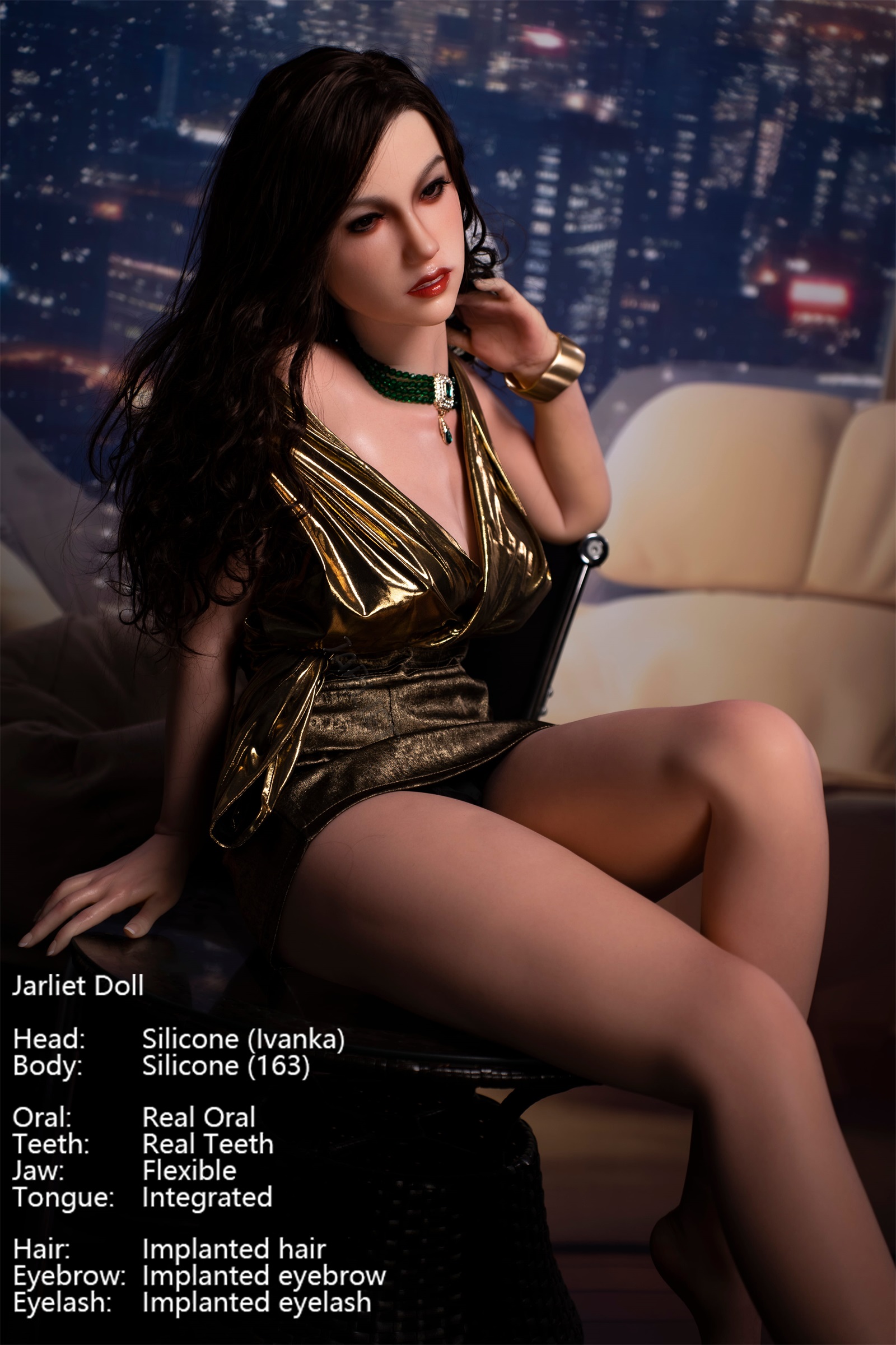 Jarliet | Ivanka -5ft 3/163cm Fair ROS Head Full Silicone Sex Doll