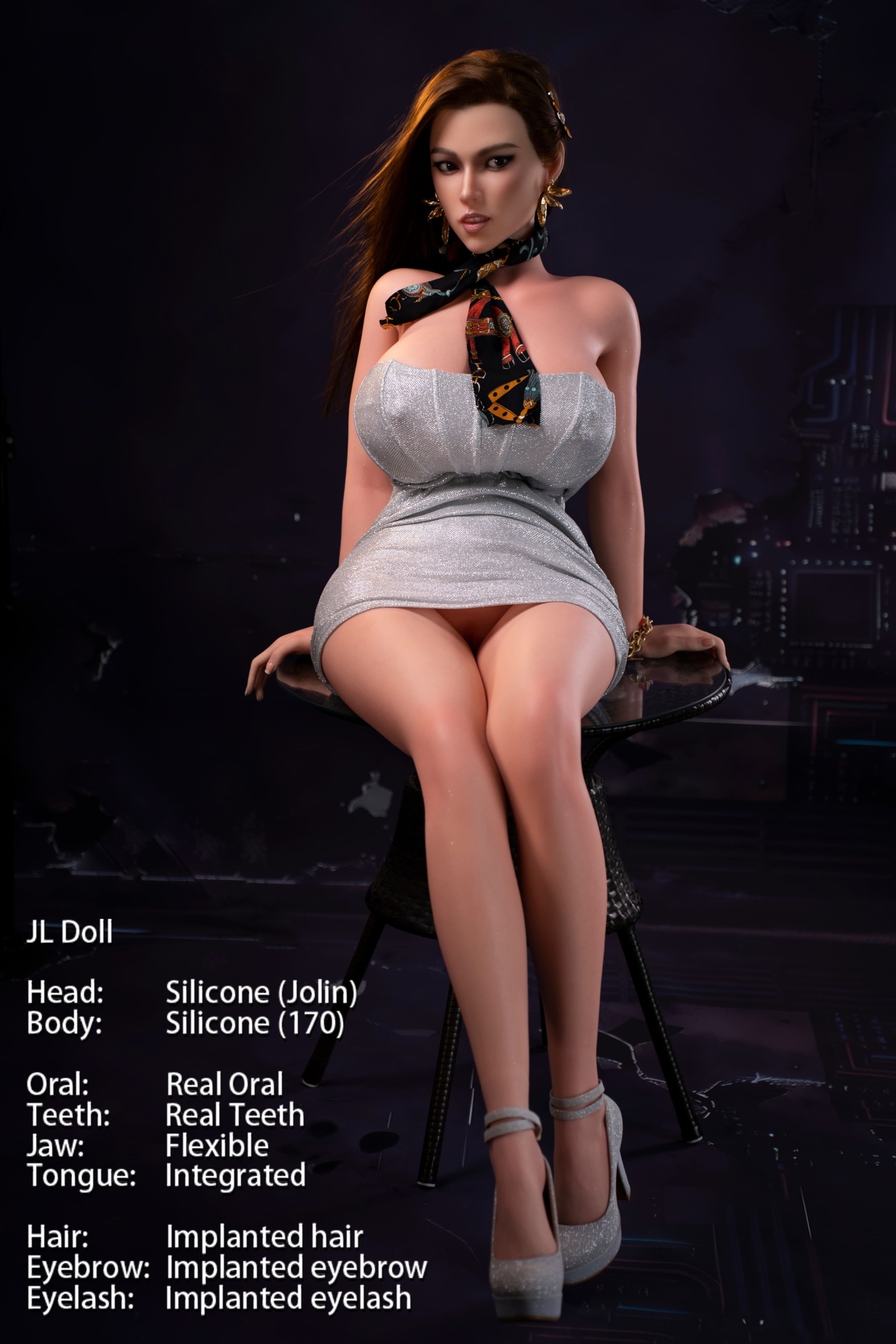 Jarliet | Jolin -5ft 7/170cm G-Cup ROS Head Silicone Sex Doll