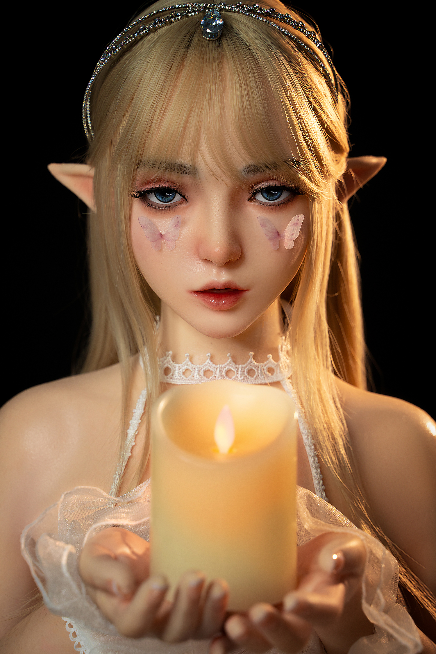 Elara - 4ft 11/150cm A Cup ROS Full Silicone Elf Sex Doll (In Stock US)
