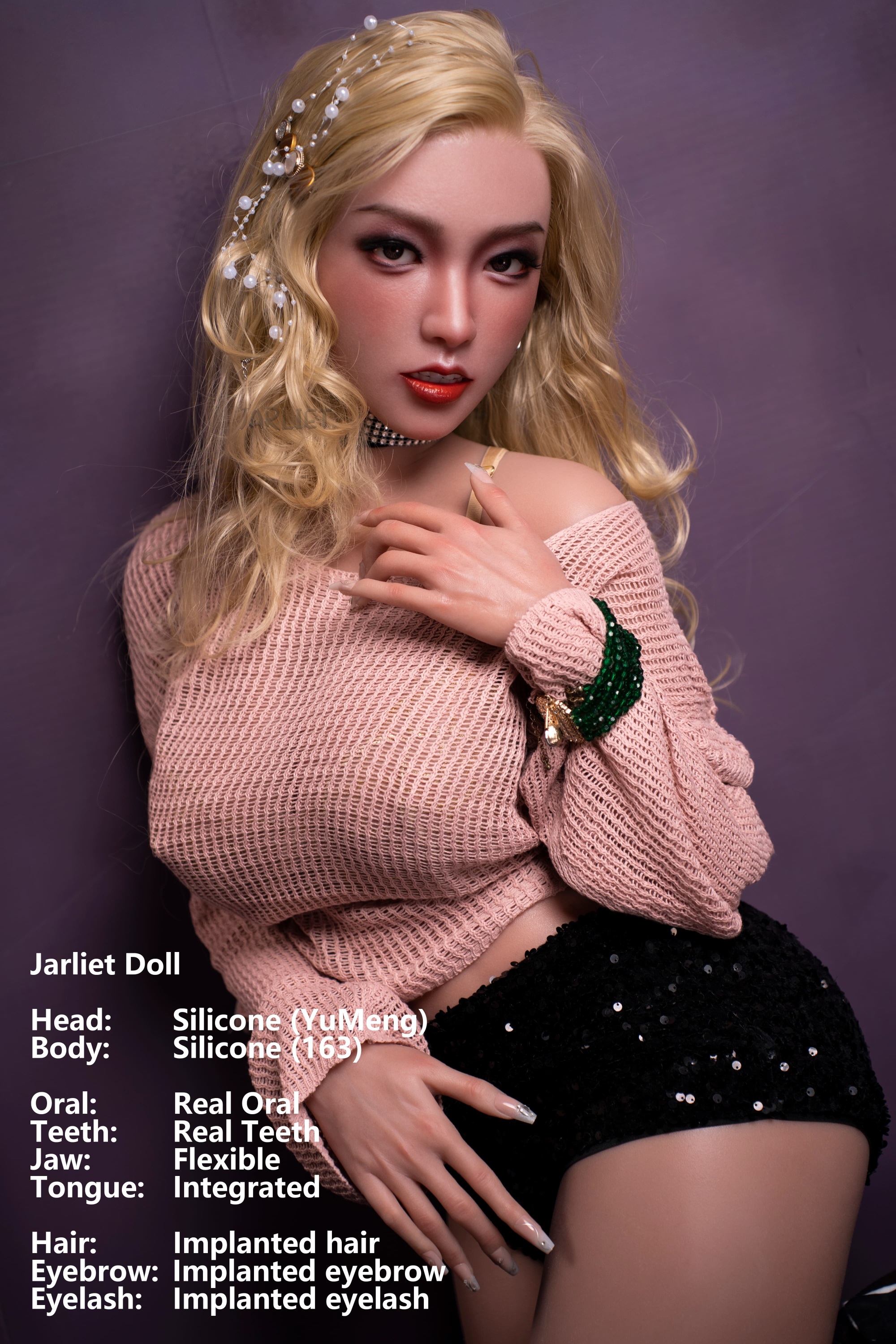Jarliet | YuMeng -5ft 3/163cm ROS Head Light Tan Full Silicone Sex Doll