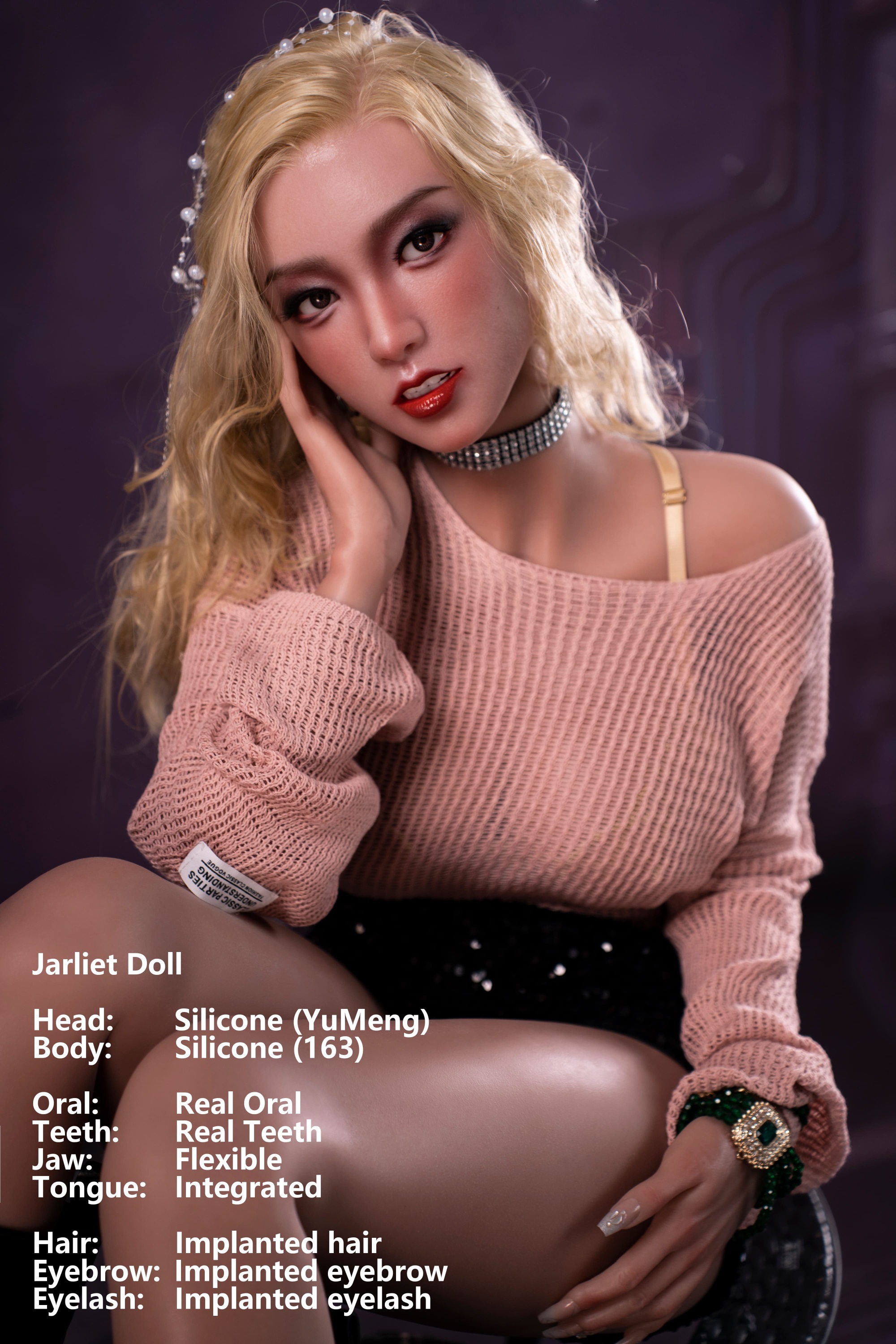 Jarliet | YuMeng -5ft 3/163cm ROS Head Light Tan Full Silicone Sex Doll