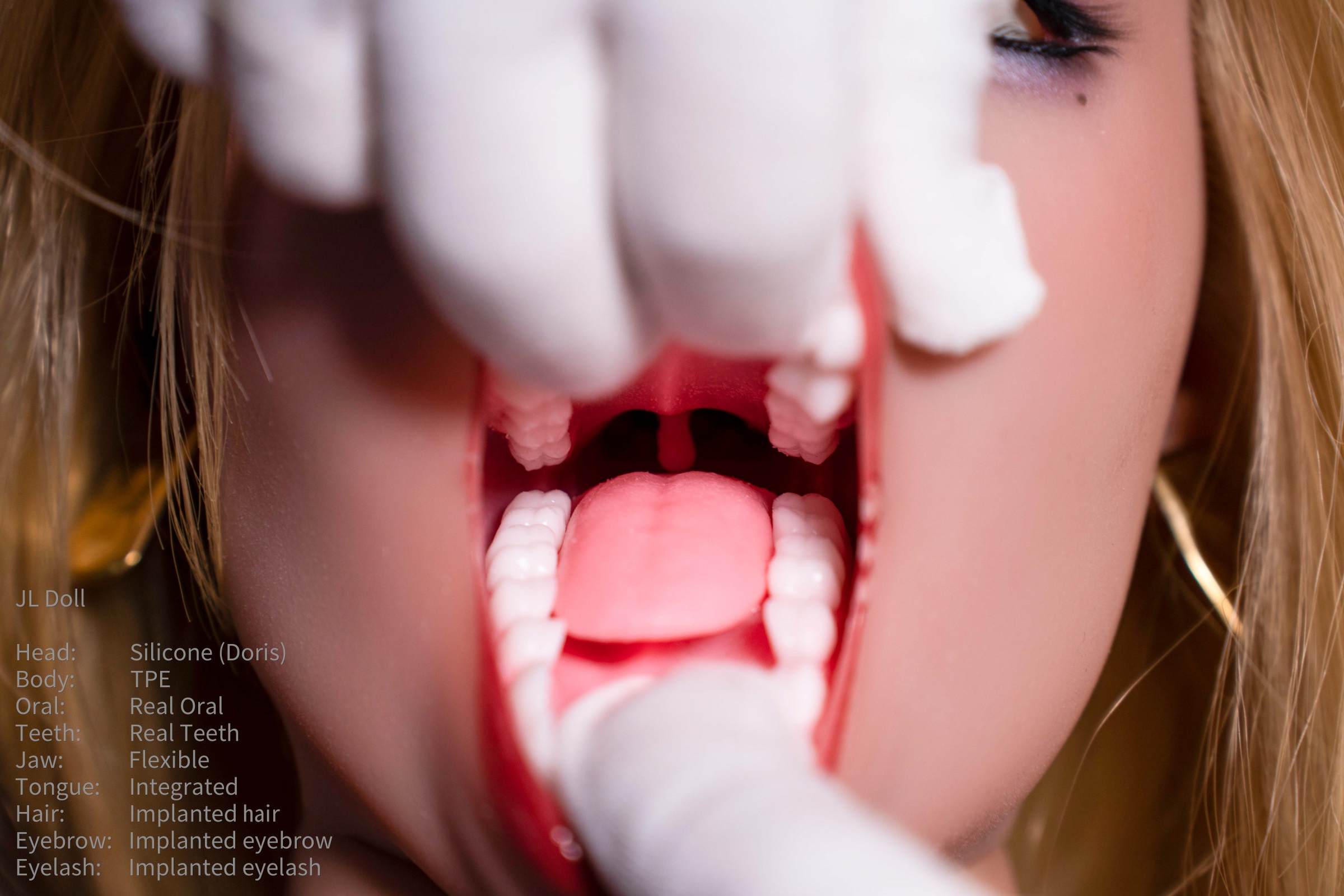 Jarliet | Doris -4ft 10/148cm ROS Silicone Head+TPE Body Sex Doll