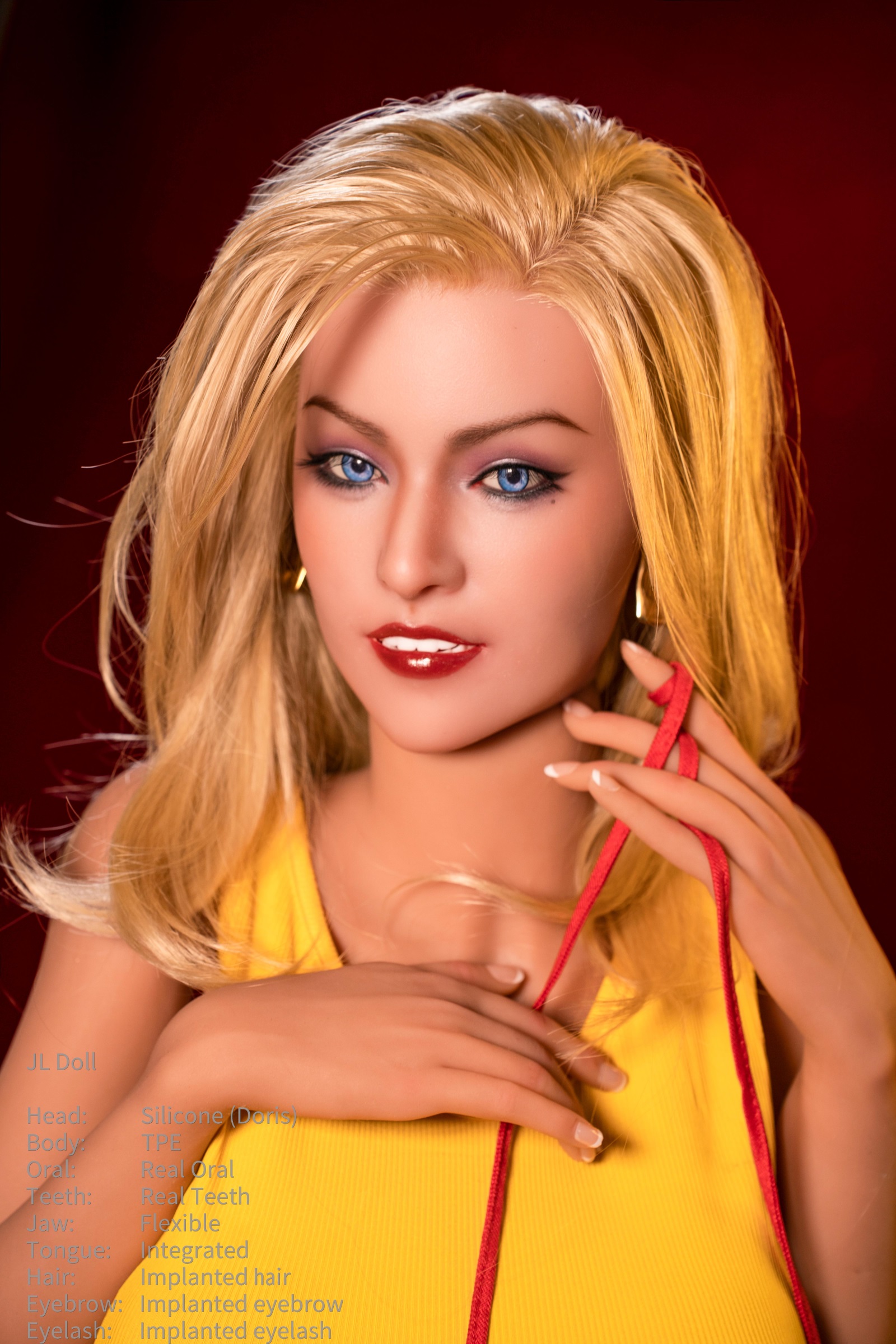 Jarliet | Doris -4ft 10/148cm ROS Silicone Head+TPE Body Sex Doll