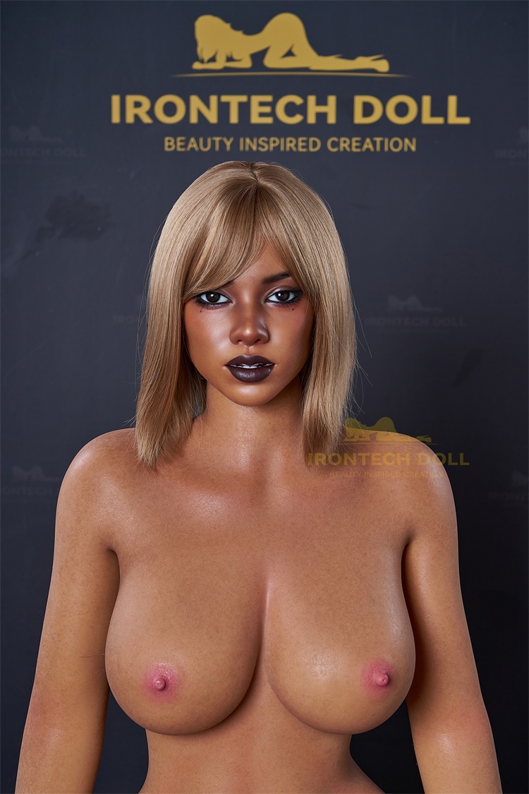 Irontech | Tyra -5ft 4/164cm Dark Tanned Hourglass Type Silicone Sex Doll, ROS MAX Head S55