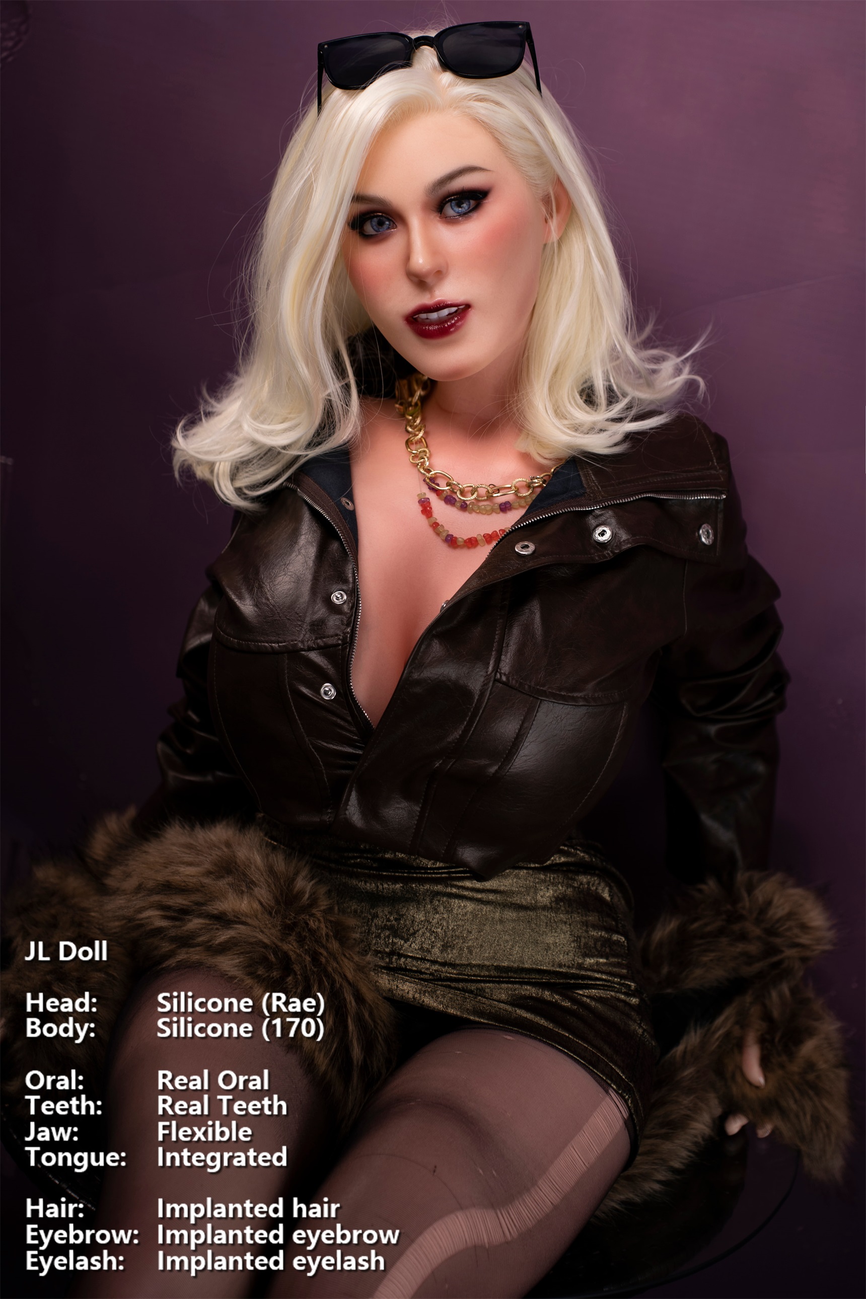 Jarliet | Rae -5ft 7/170cm G-Cup ROS Head Silicone Sex Doll